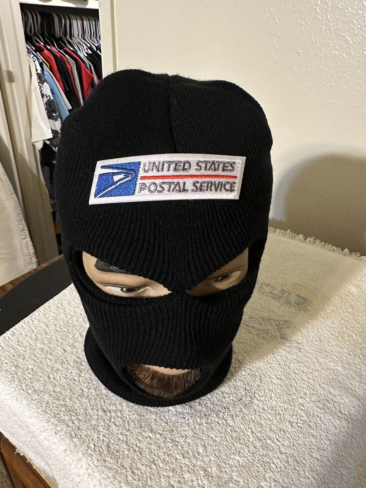 Vintage Vintage USPS Mailman “Free Pooh Shiesty” ski mask 90s Size ONE SIZE - 2 Thumbnail