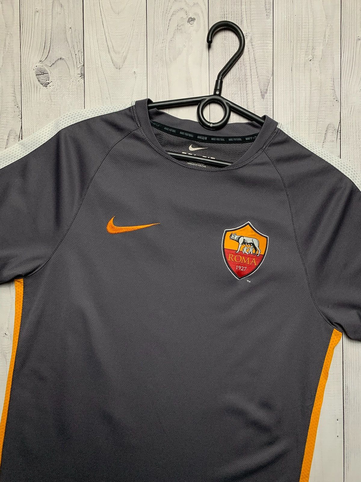 Nike Vintage Nike AS Roma soccer jersey size S grey Size US S / EU 44-46 / 1 - 2 Thumbnail
