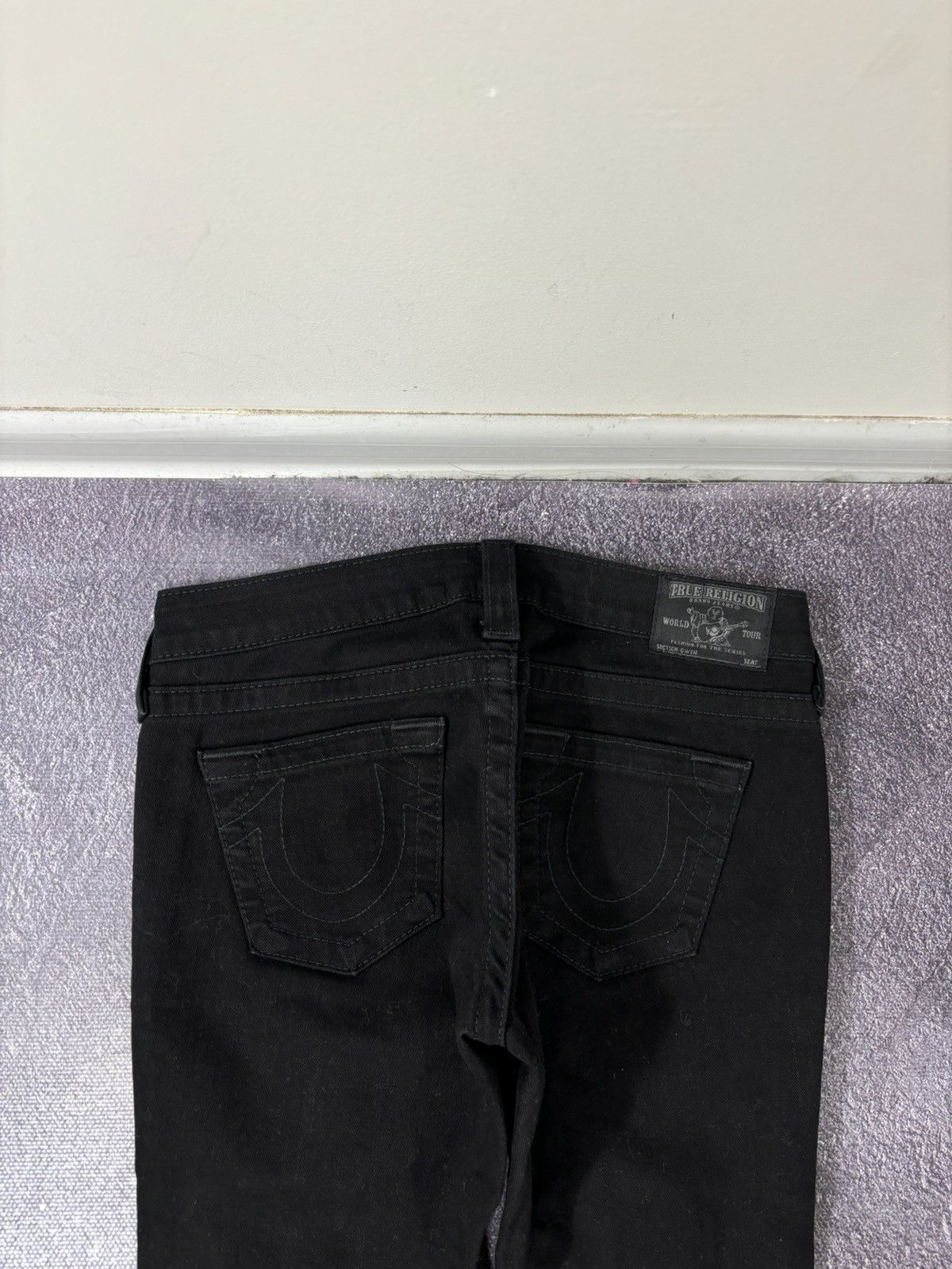 True Religion Vintage True Religion Y2K Women’s Ripped Black Skinny Jeans Size 27" / US 4 / IT 40 - 16 Thumbnail