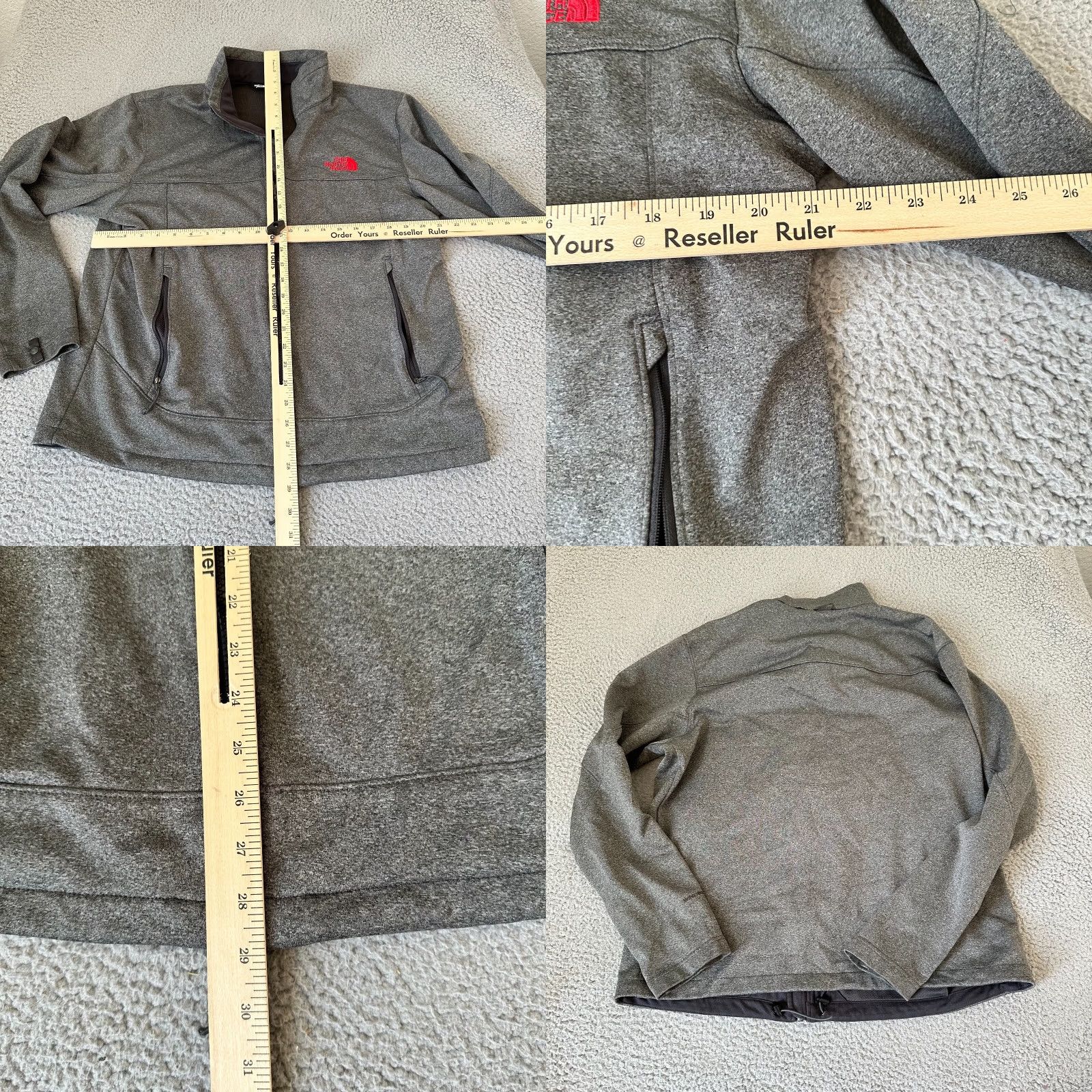 The North Face The North Face Sweater Mens L Gray 1/4 Zip Polyester Mock Neck 90s Pullover Jersey Pattern Solid Size US L / EU 52-54 / 3 - 8 Thumbnail