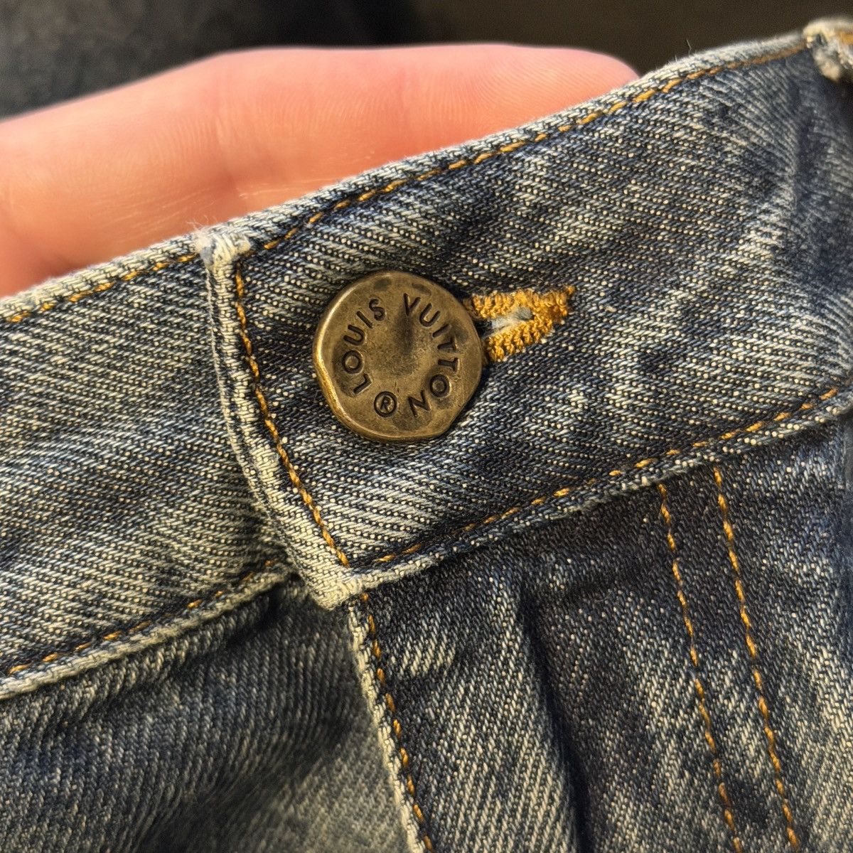 Louis Vuitton Louis Vuitton Monogram Double Knee Denim Jeans Size US 34 / EU 50 - 3 Thumbnail