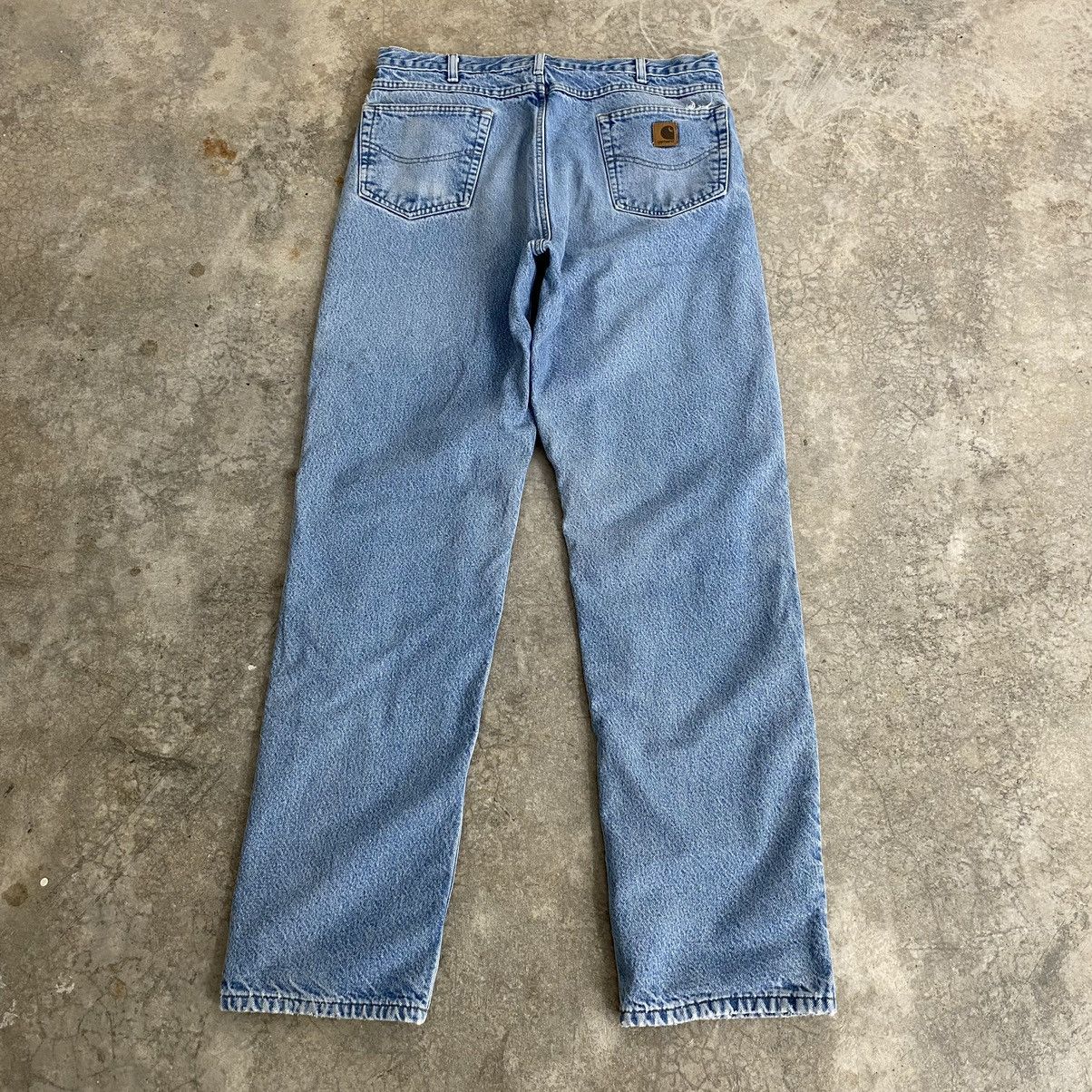 Carhartt Vintage Carhartt Blanket Lined Relaxed Fit Denim Jeans Size US 35 - 19 Thumbnail