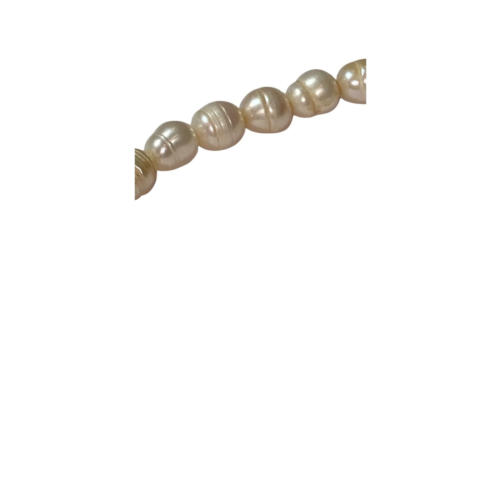 Other Freshwater Genuine Pearl Necklace W/Gold-Plated Clasp - 18" Size ONE SIZE - 4 Thumbnail
