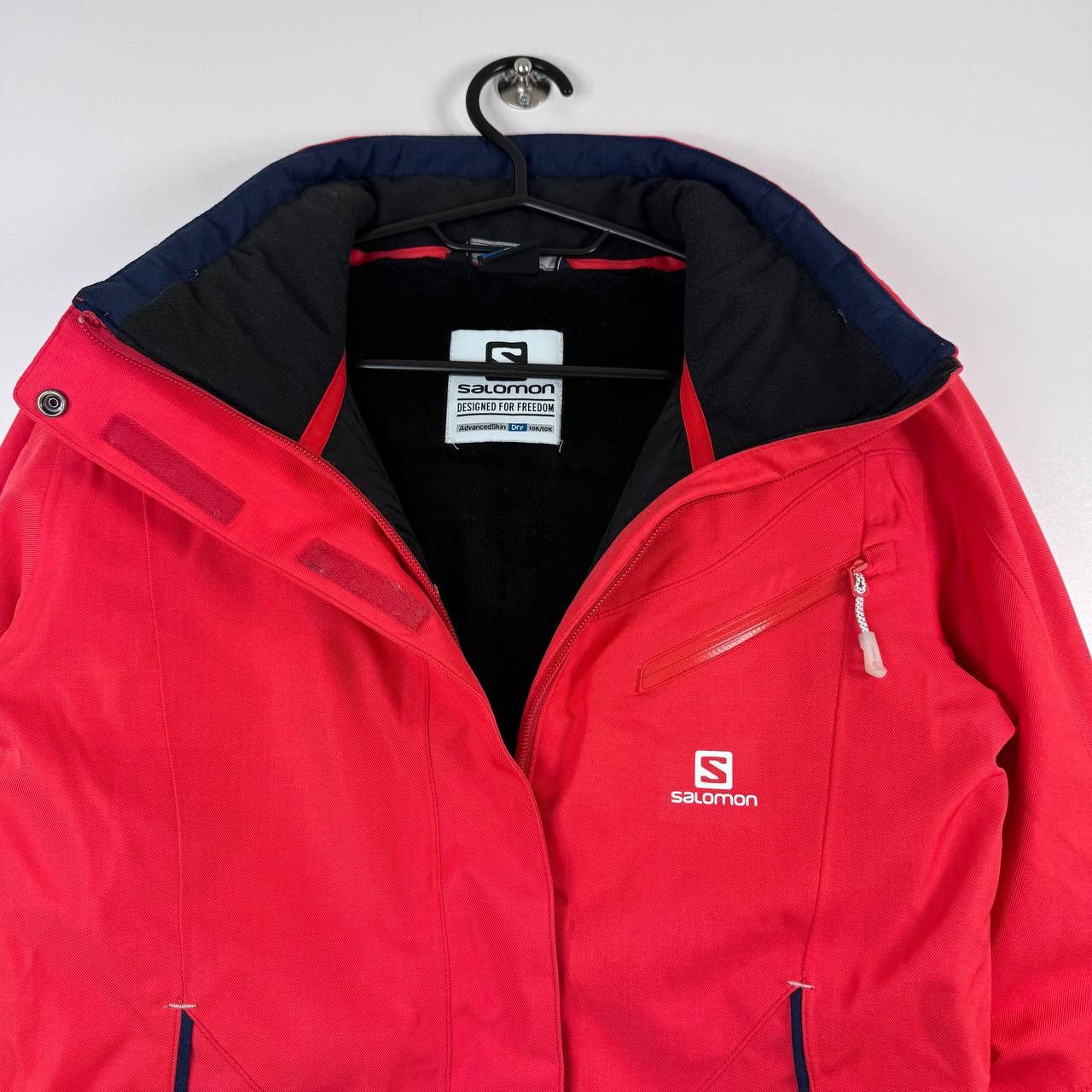 Salomon Salomon Ski Jacket Womens Red Hooded Waterproof Size S Size S / US 4 / IT 40 - 2 Thumbnail