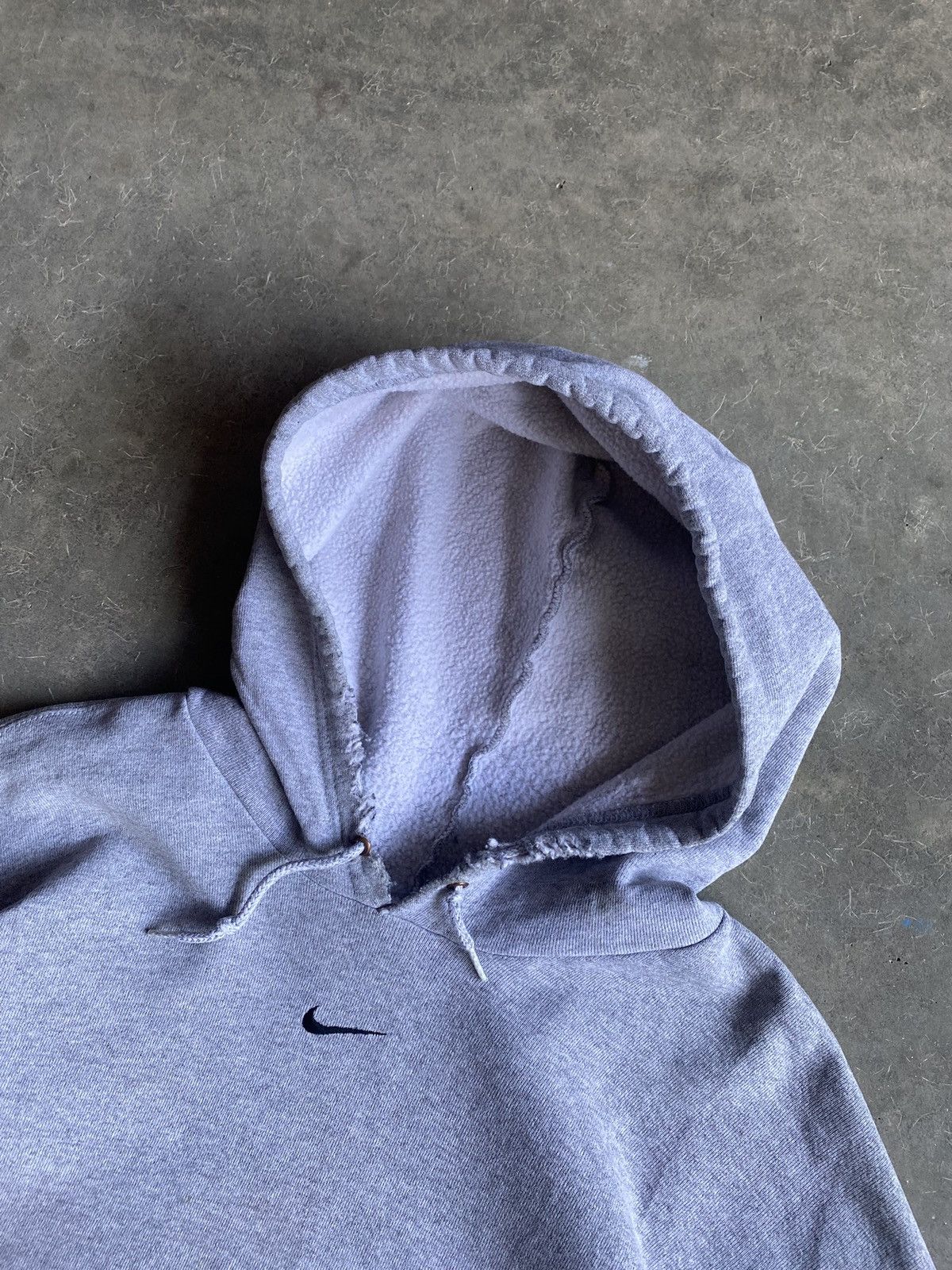 Nike Y2K Nike Center Swoosh Distressed Hoodie Size US XL / EU 56 / 4 - 3 Thumbnail