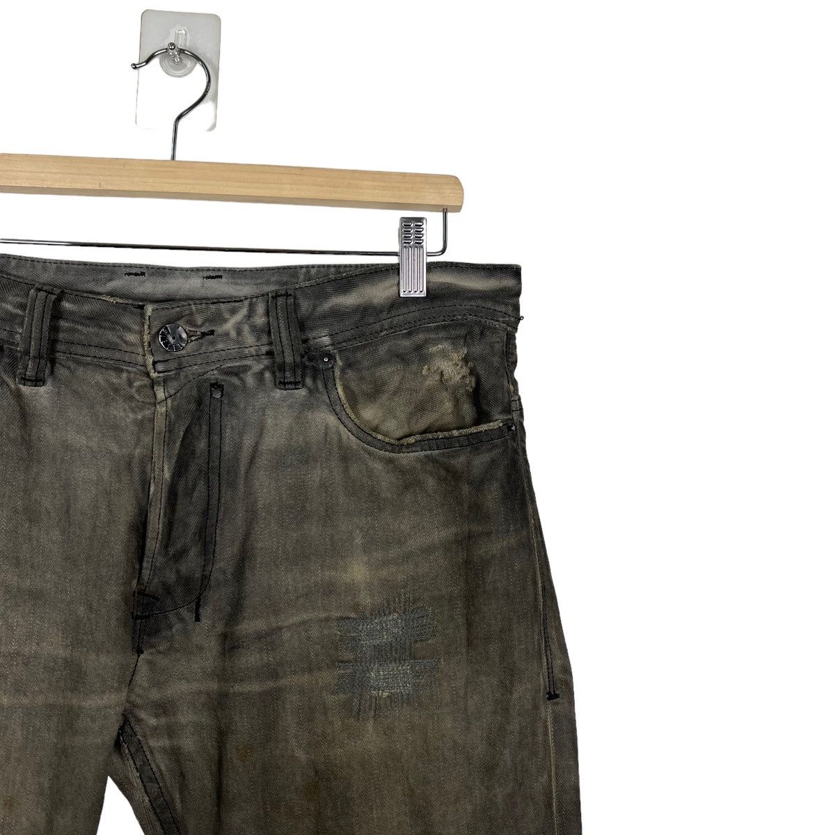 Diesel 🔥 FLARE DIESEL DISTRESSED DYED JEANS Size US 34 / EU 50 - 6 Thumbnail