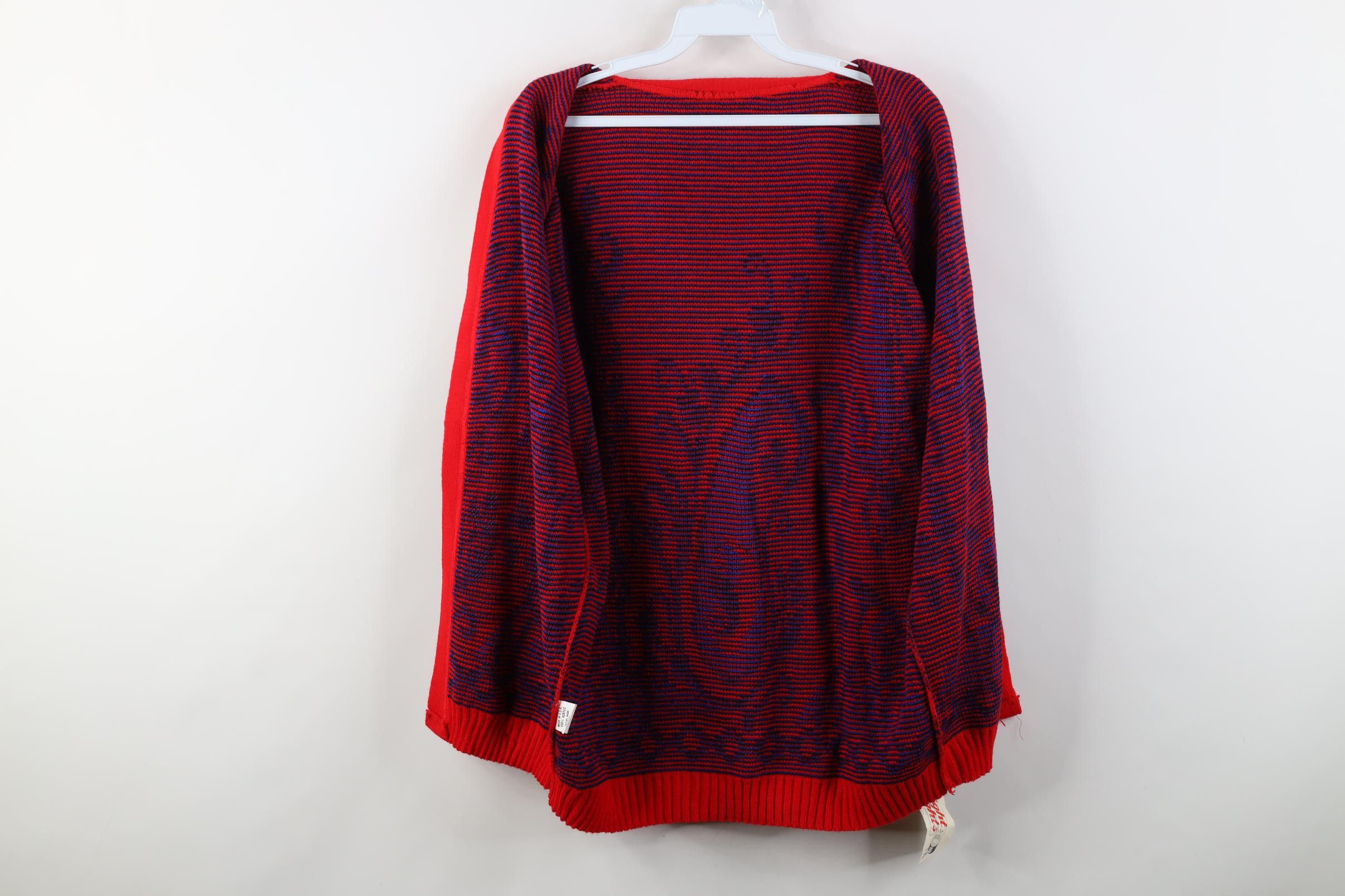 Vintage Deadstock Vintage 90s Streetwear Front Cardigan Sweater USA Size XXL / US 16-18 / IT 52-54 - 11 Thumbnail