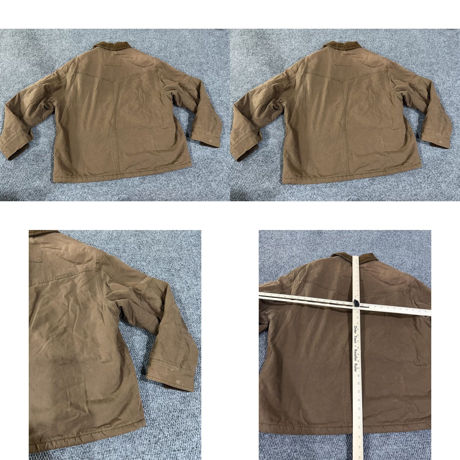 Wrangler VINTAGE Wrangler Jacket Mens XL Brown Canvas Sherpa Lined Snap Front Workwear Barn Size US XL / EU 56 / 4 - 9 Thumbnail