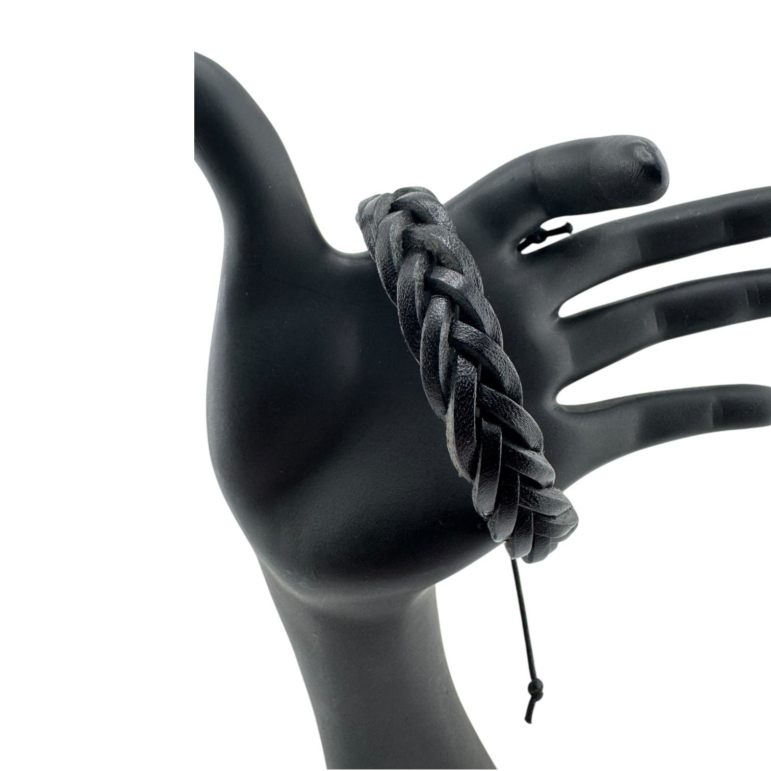 Other Handcrafted Black Leather Cuff for Unchained Souls Size ONE SIZE - 1 Thumbnail