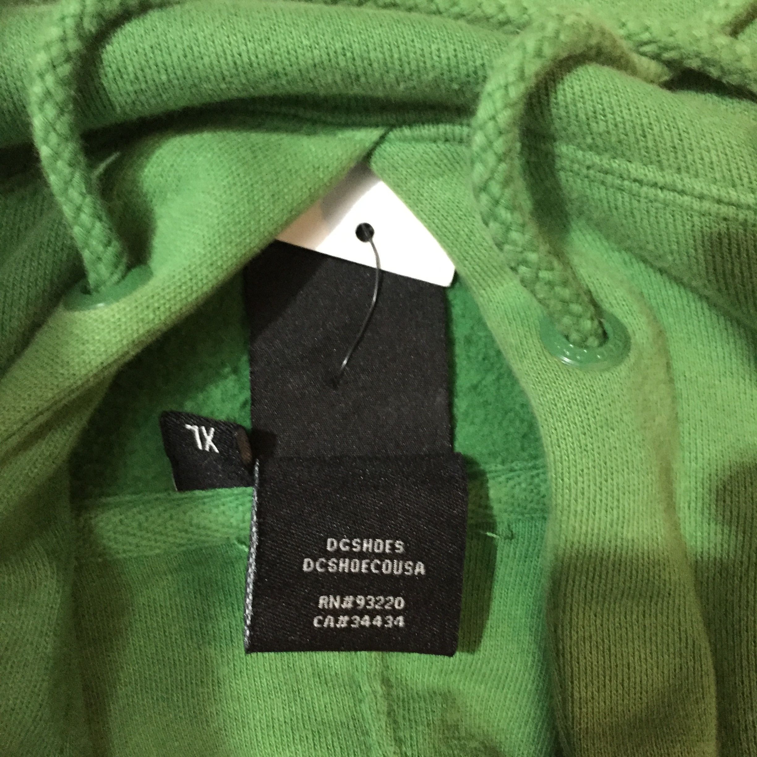 DC DC Shoes Logo Hoodie Green Size US XL / EU 56 / 4 - 6 Thumbnail