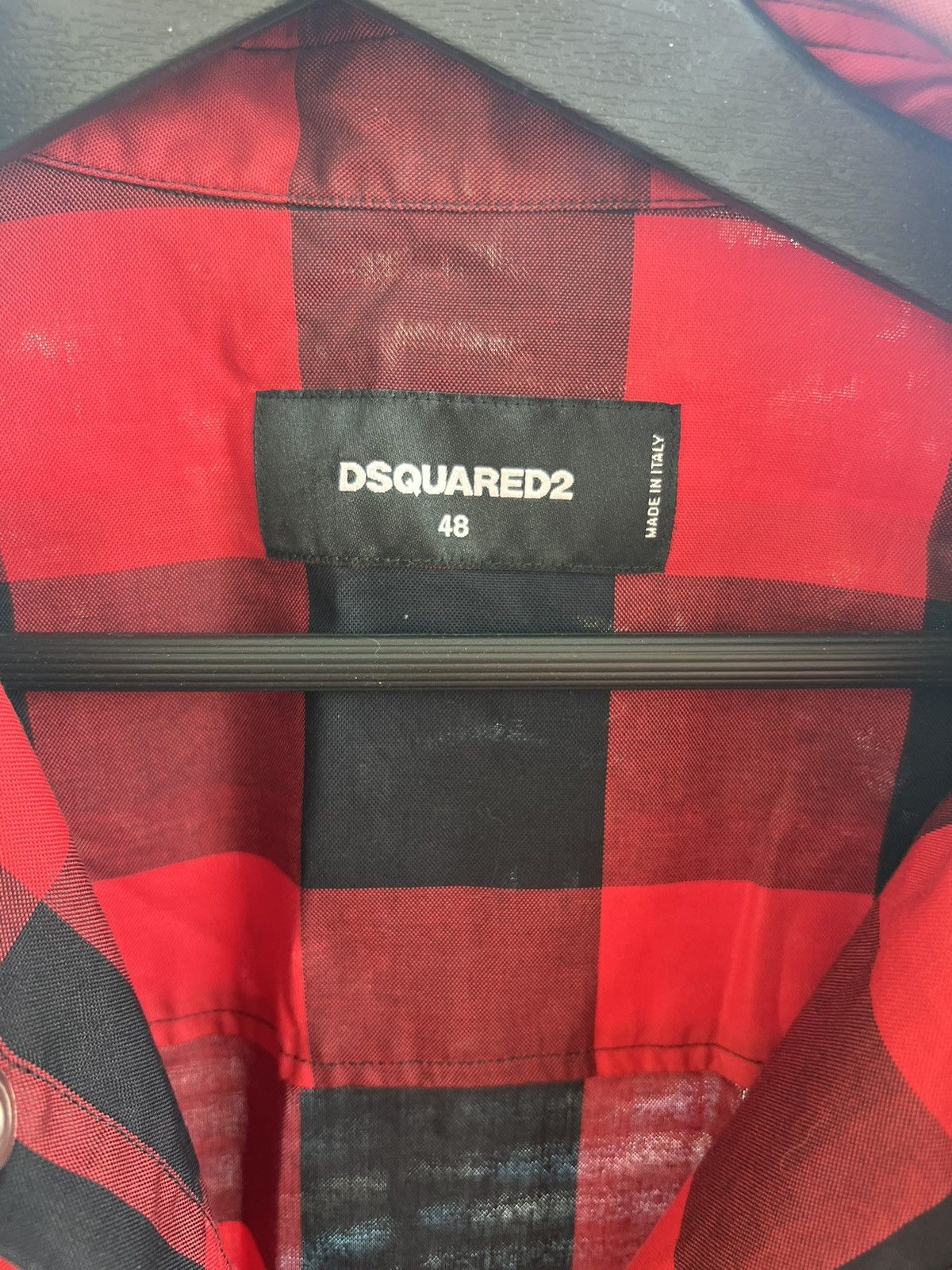 Dsquared2 Red checked shirt Size US M / EU 48-50 / 2 - 4 Thumbnail