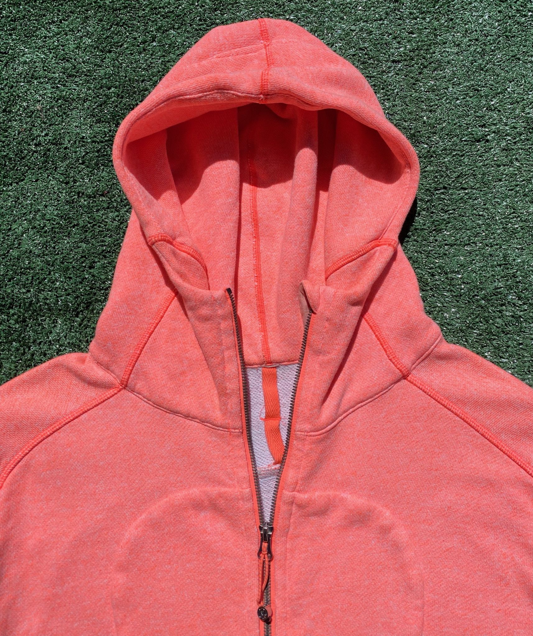 Lululemon Lululemon On The Daily Coral Orange Hoodie Jacket 10 Size L / US 10 / IT 46 - 4 Thumbnail