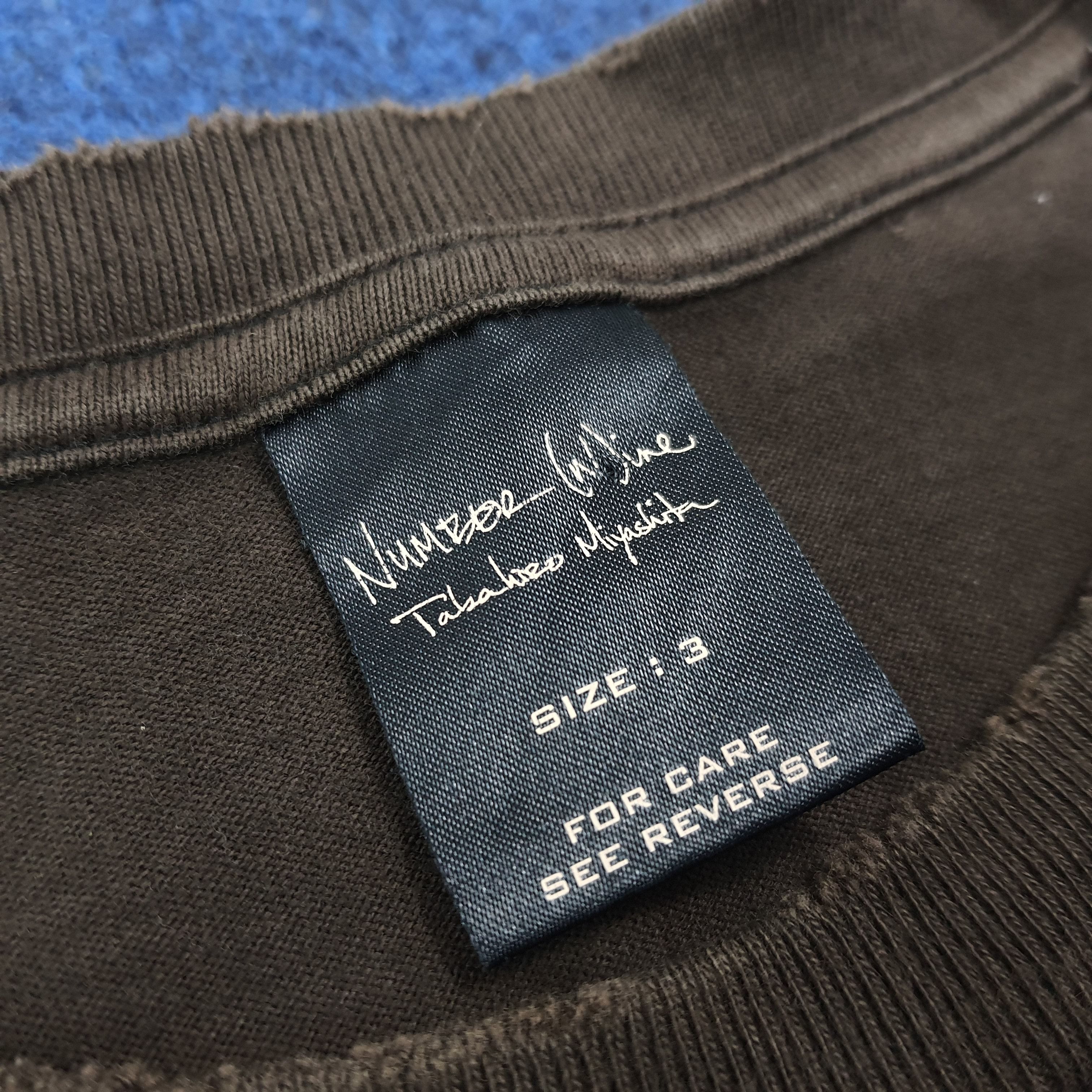 Number (N)ine Vintage Number Nine Takahiro Miyashita Tshirt C276N71 Size US L / EU 52-54 / 3 - 5 Thumbnail