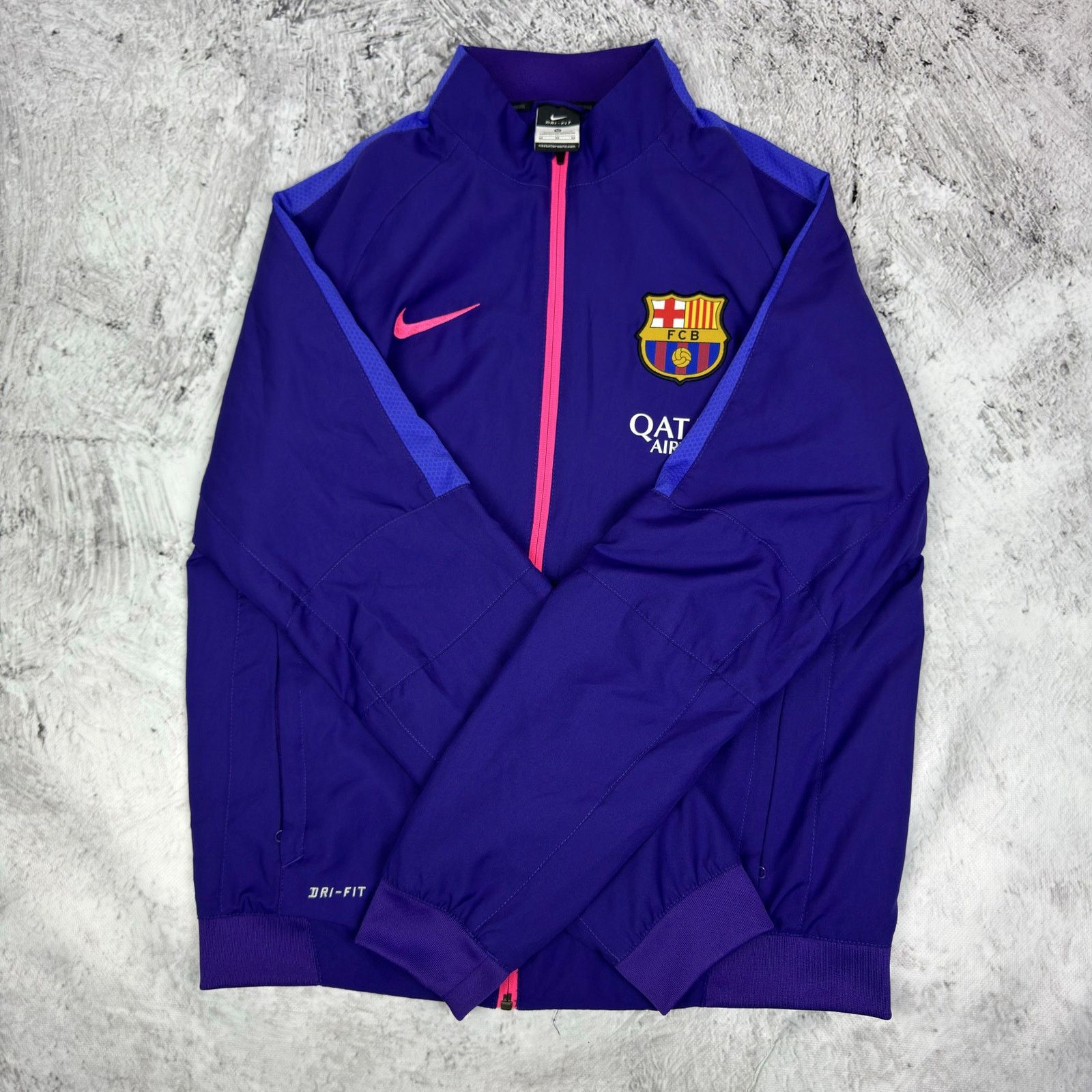 Nike Nike Dri-Fit Men FC Barcelona Football Full Zip Track Jacket Size US M / EU 48-50 / 2 - 7 Thumbnail