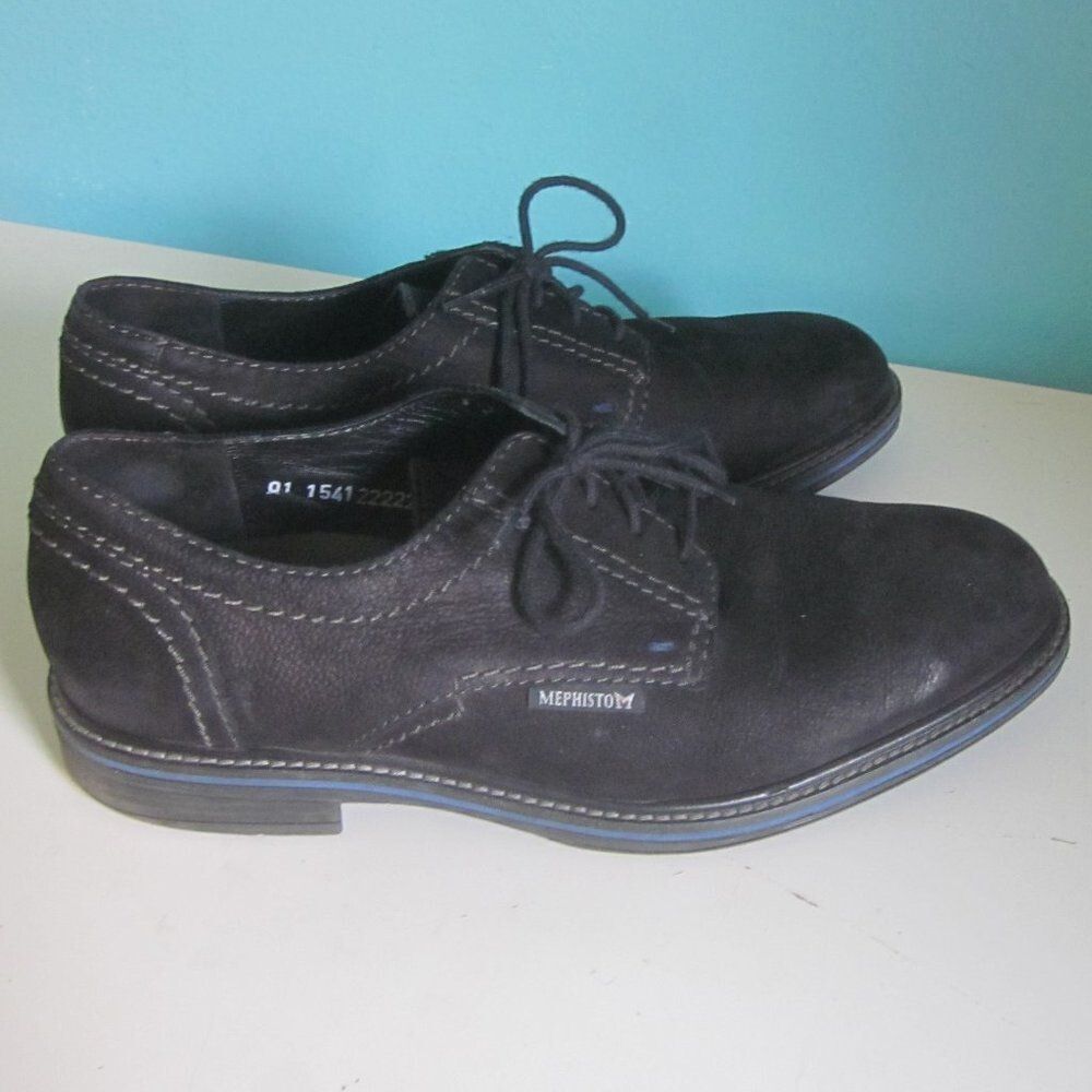 Mephisto Mens 8.5 UK Size 8 Black Suede Leather Mephisto AirJet Lace Size US 8.5 / EU 41-42 - 1 Preview