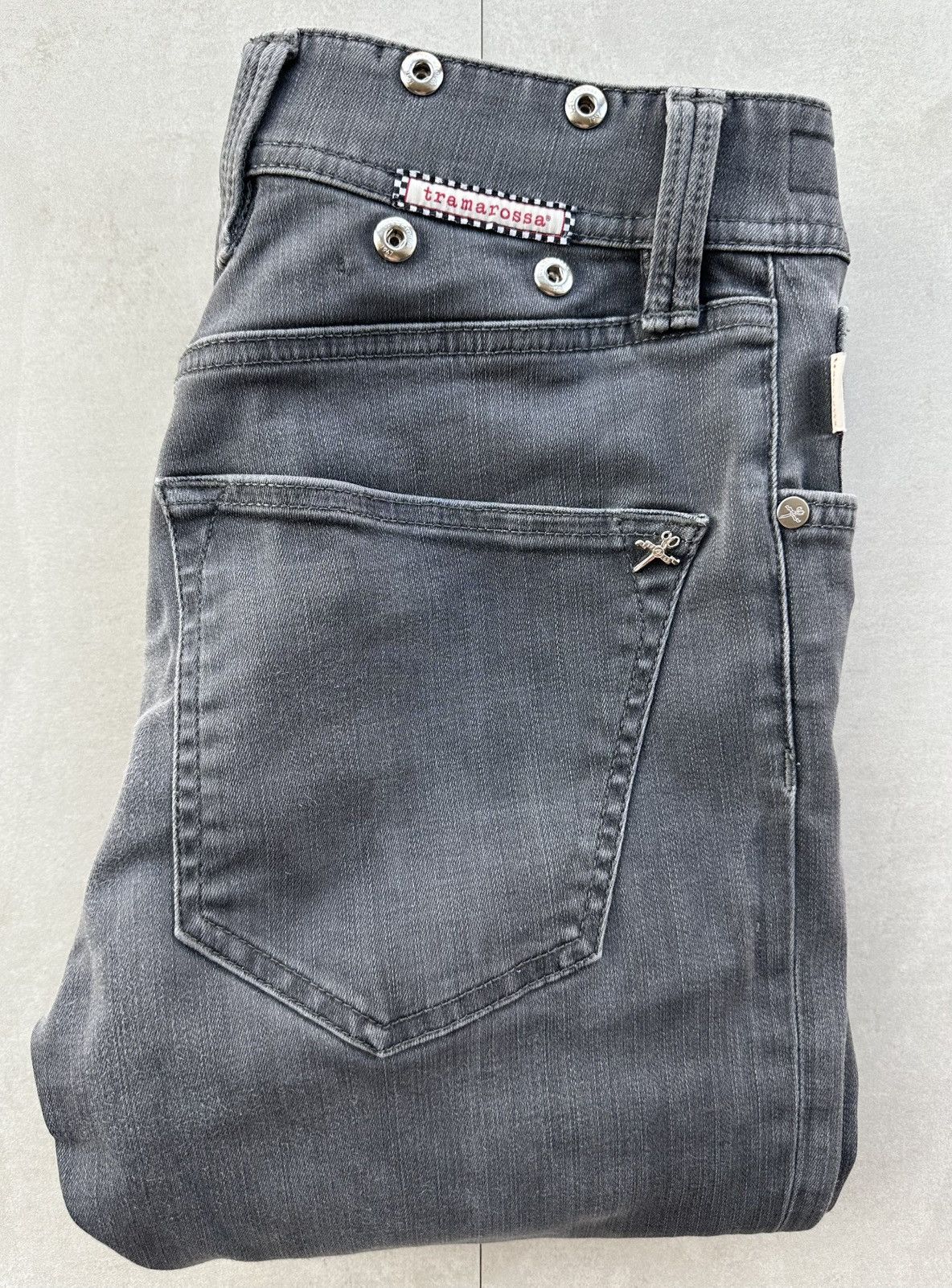 Sartoria Tramarossa Leonardo Slim Grey Long Jeans Size 31