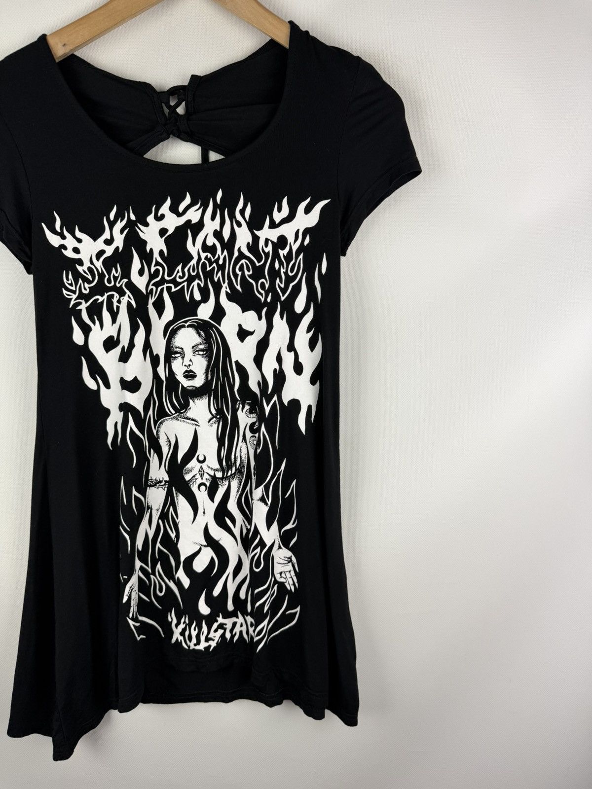 Killstar Killstar Ladies Gothic Graphic Print Short Sleeve T Shirt Size XS / US 0-2 / IT 36-38 - 3 Thumbnail