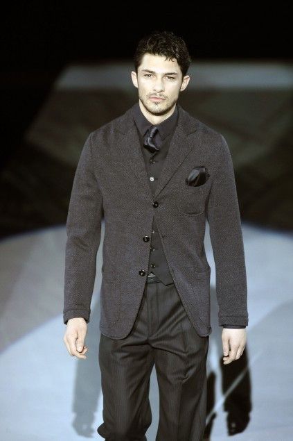 Giorgio Armani FW09 Runway Gray Melange Jacket Size 40R - 11 Thumbnail