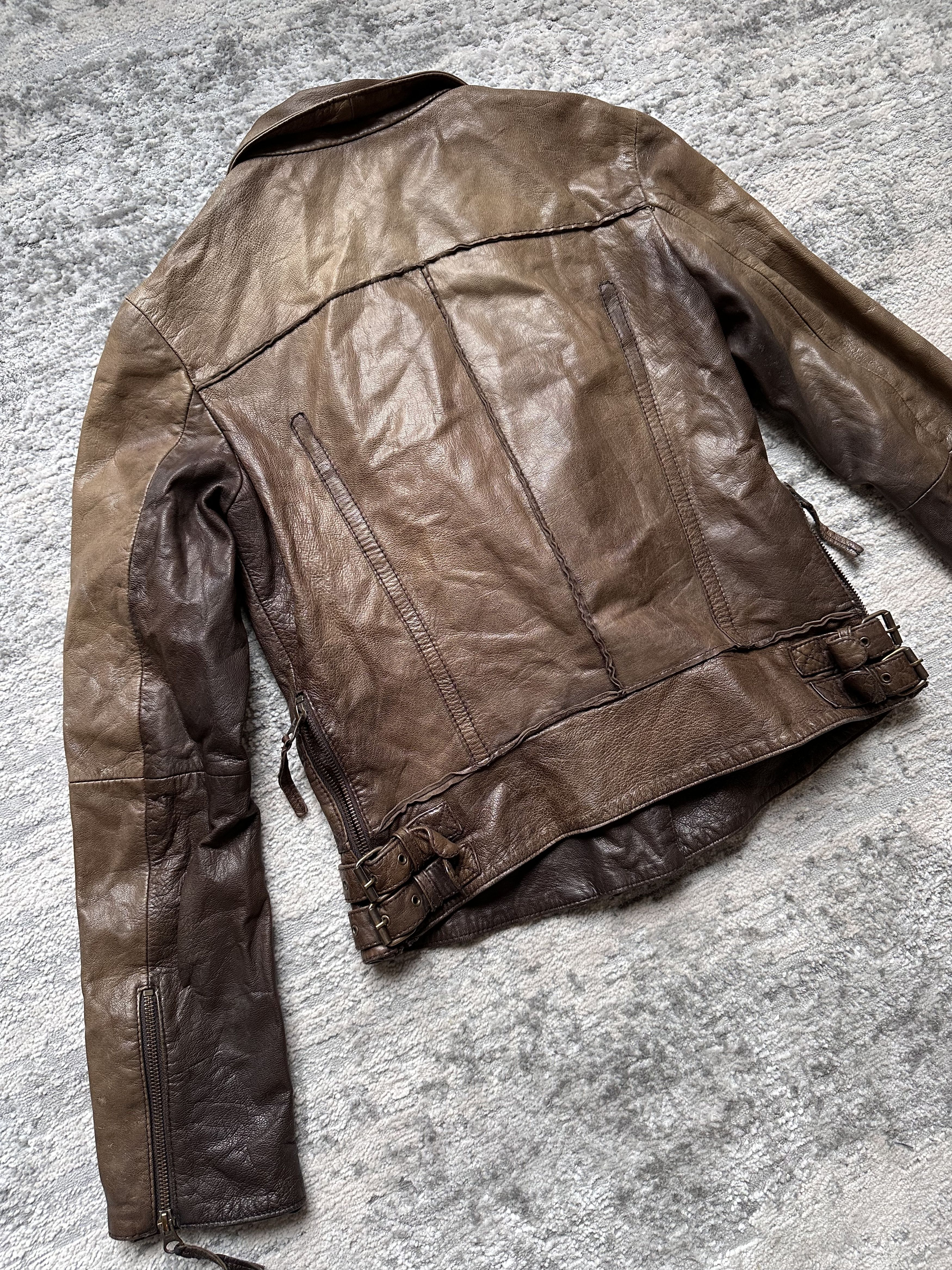 Allsaints Allsaints distressed leather jacket Size L / US 10 / IT 46 - 11 Thumbnail