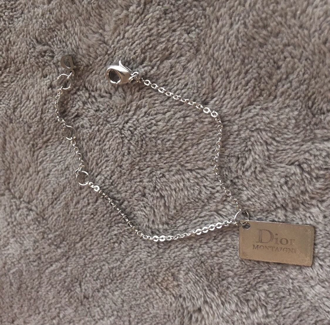 Dior Dior Spell Out Dog Tag Pendant Bracelet Size ONE SIZE - 3 Thumbnail