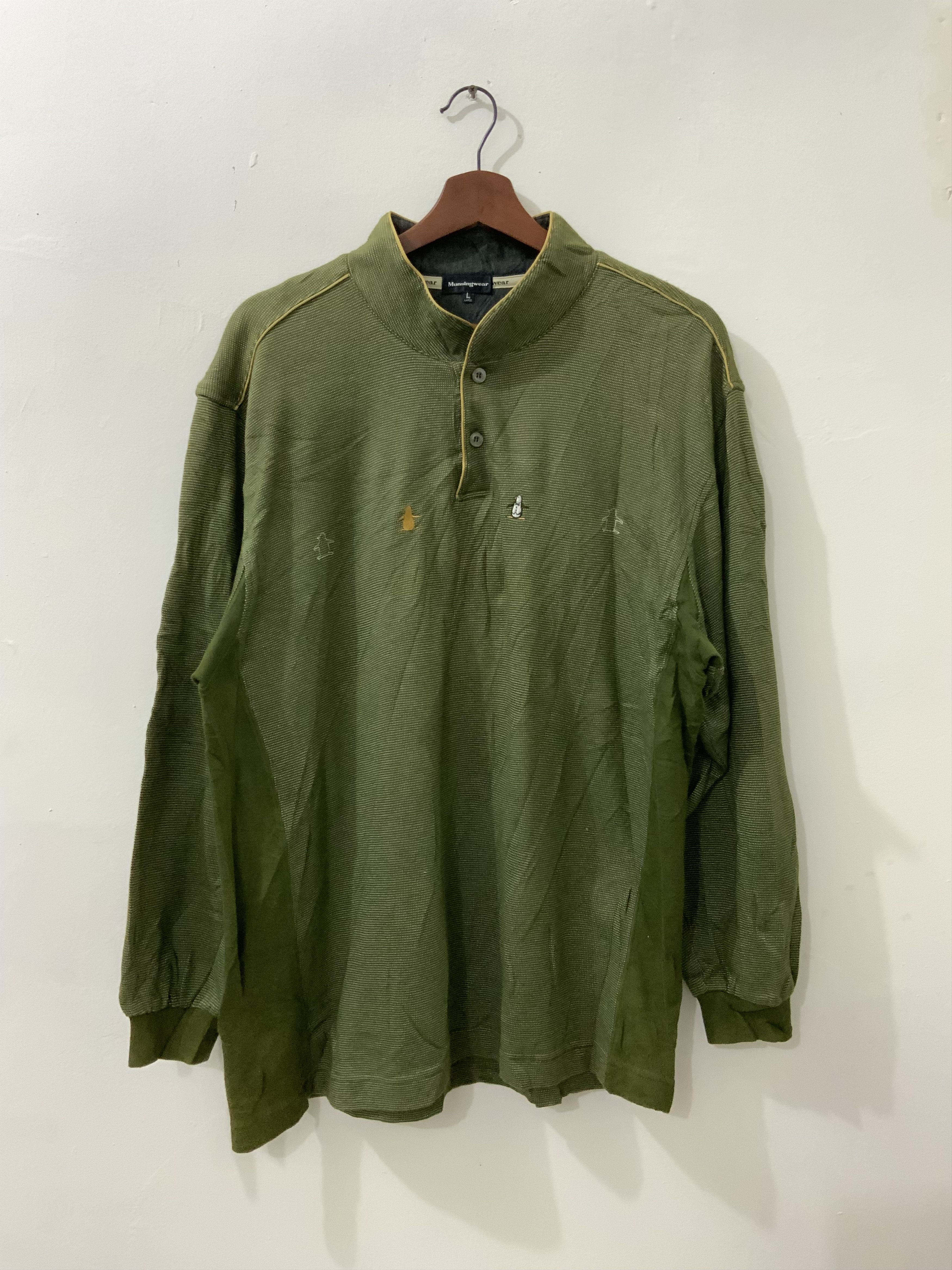 Japanese Brand Vintage Munsing Wear Sweatshirt Size US L / EU 52-54 / 3 - 1 Thumbnail
