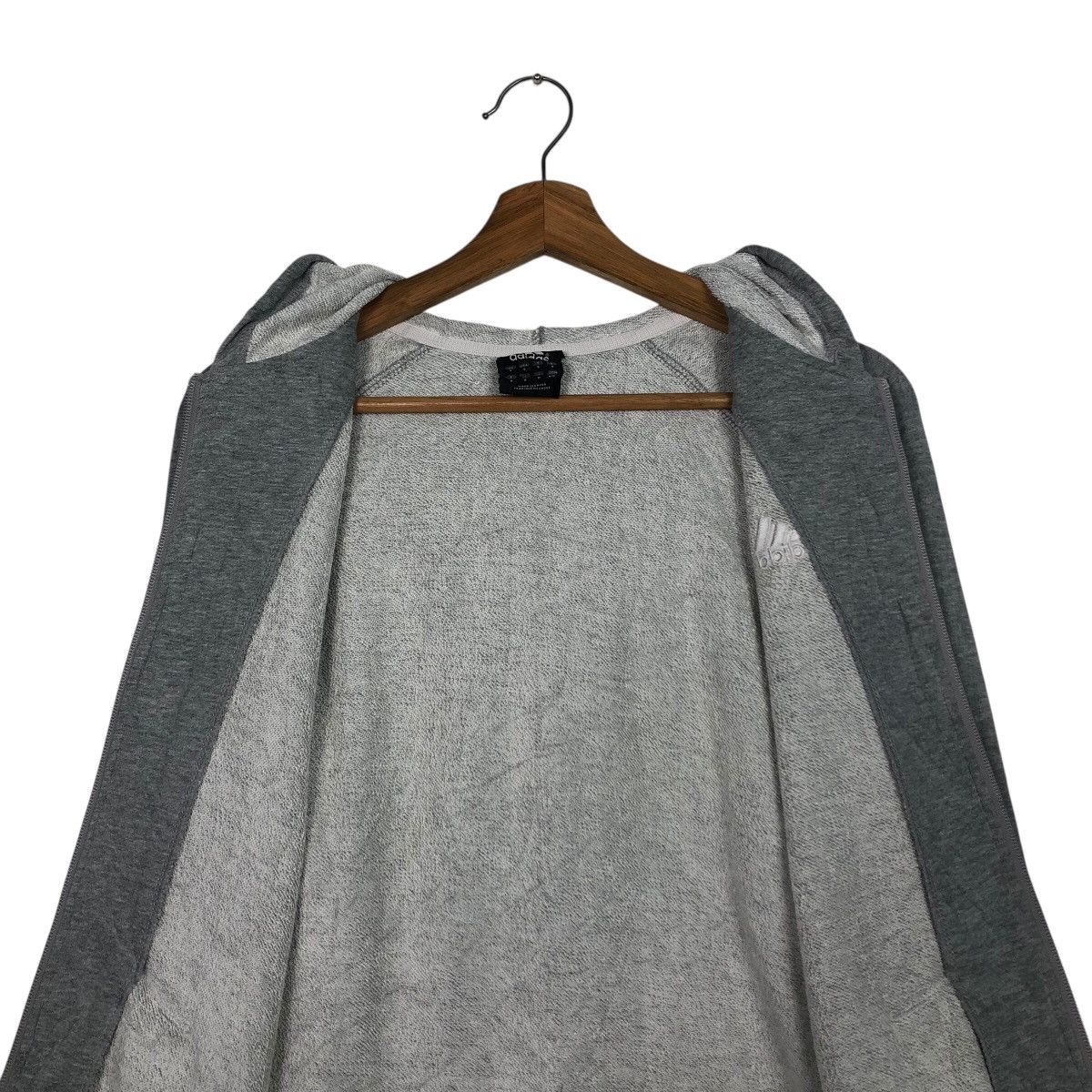 Adidas 📌Rich Grey Vintage Zipper Jacket Adidas Size US M / EU 48-50 / 2 - 16 Thumbnail