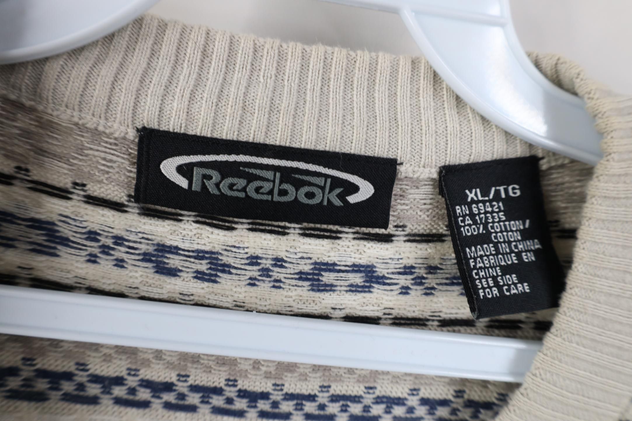 Reebok Vintage 90s Y2K Reebok Golf Fair Isle V-Neck Sweater Vest Size US XL / EU 56 / 4 - 8 Thumbnail