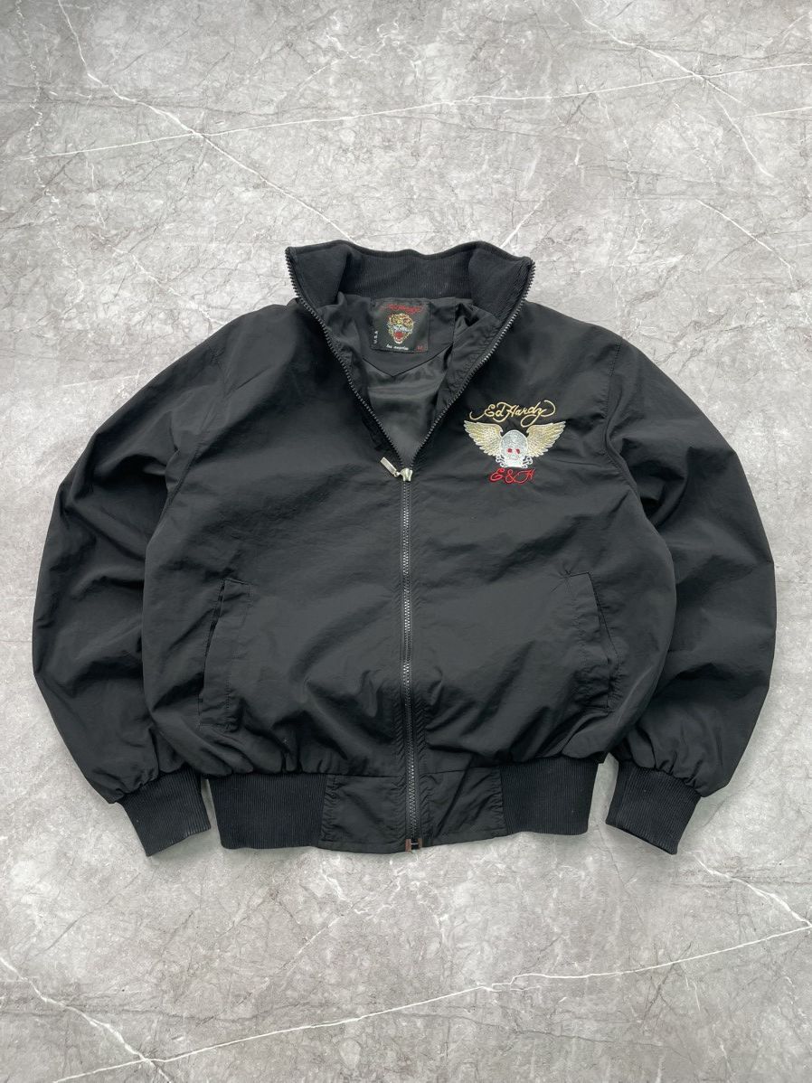 Ed Hardy × Vintage Vintage Edhardy avant garde punk bomber jacket MA1 y2k Size US M / EU 48-50 / 2 - 13 Thumbnail