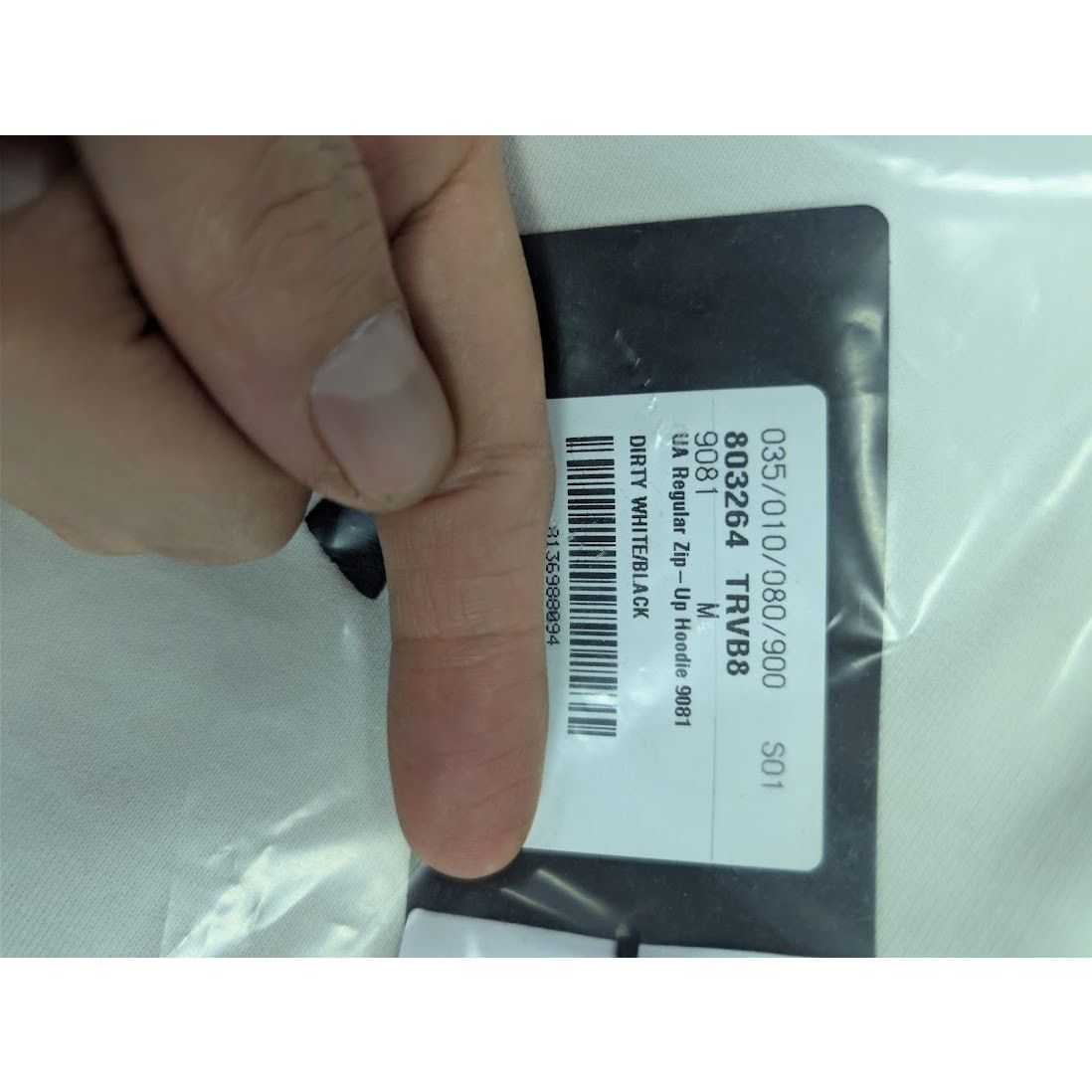 Balenciaga × Under Armour o1rshd1 UA Regular Zip-up Hoodie in Dirty White/Black Size US M / EU 48-50 / 2 - 21 Thumbnail