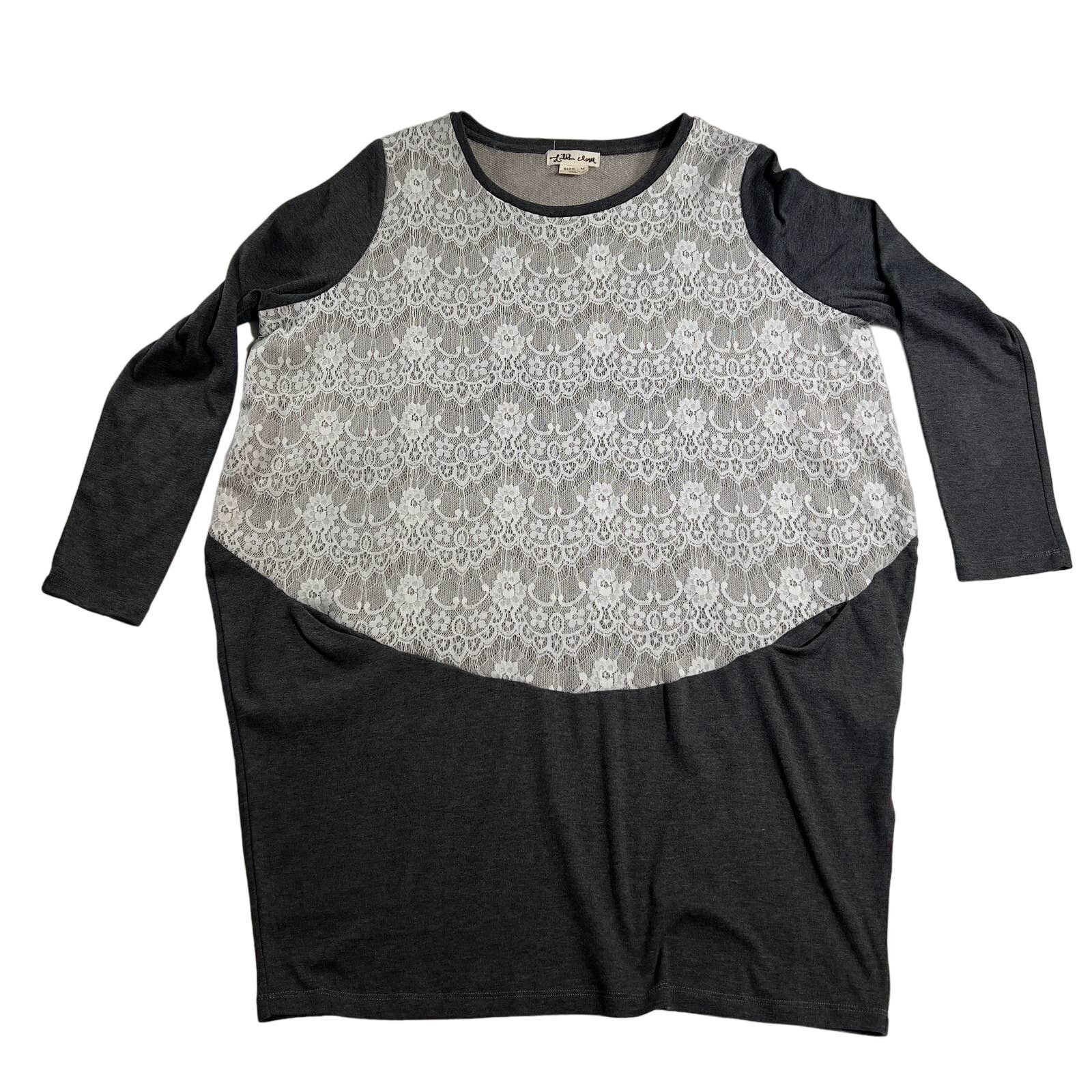 Anthropologie Anthropology by Lili's Closet Tunic Top Medium Floral Lace Size M / US 6-8 / IT 42-44 - 1 Thumbnail