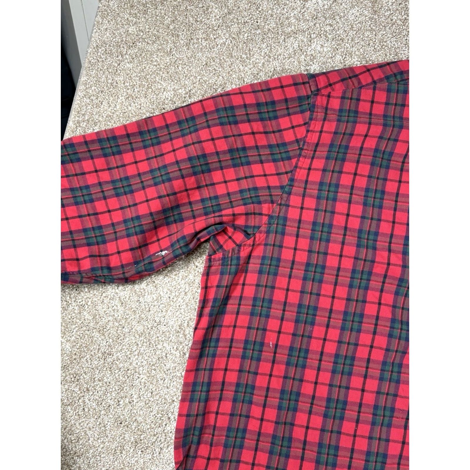 Abercrombie & Fitch Abercrombie & Fitch Big Shirt Mens Large Red Flannel Button Up 100% Cotton Shirt Regular Mens Red Flannel Button-Up Pockets Vintage No Size US L / EU 52-54 / 3 - 4 Thumbnail