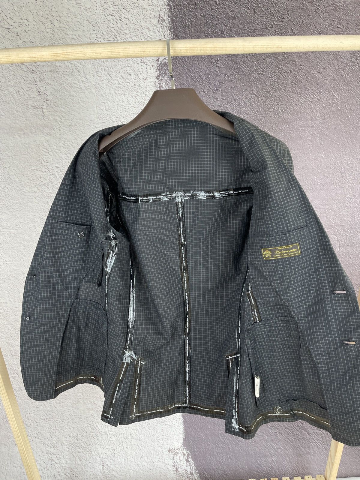 Japanese Brand Undercoverism "We Make Clothes Not Noise" Blazer checkered Size 38R - 11 Thumbnail