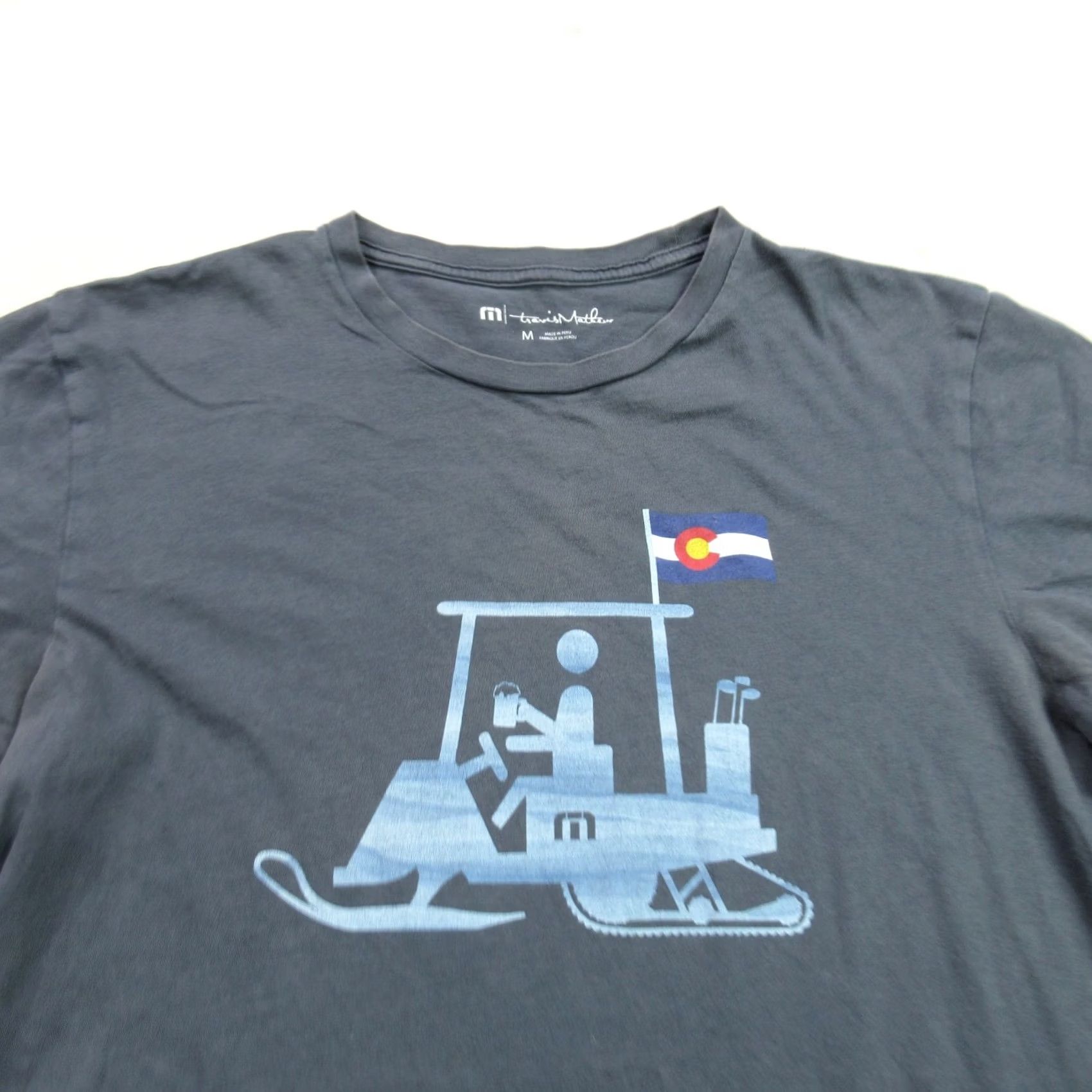 TravisMathew Travis Mathew Shirt Mens M Short Sleeve Crew Neck Blue Lightweight Size US M / EU 48-50 / 2 - 3 Thumbnail