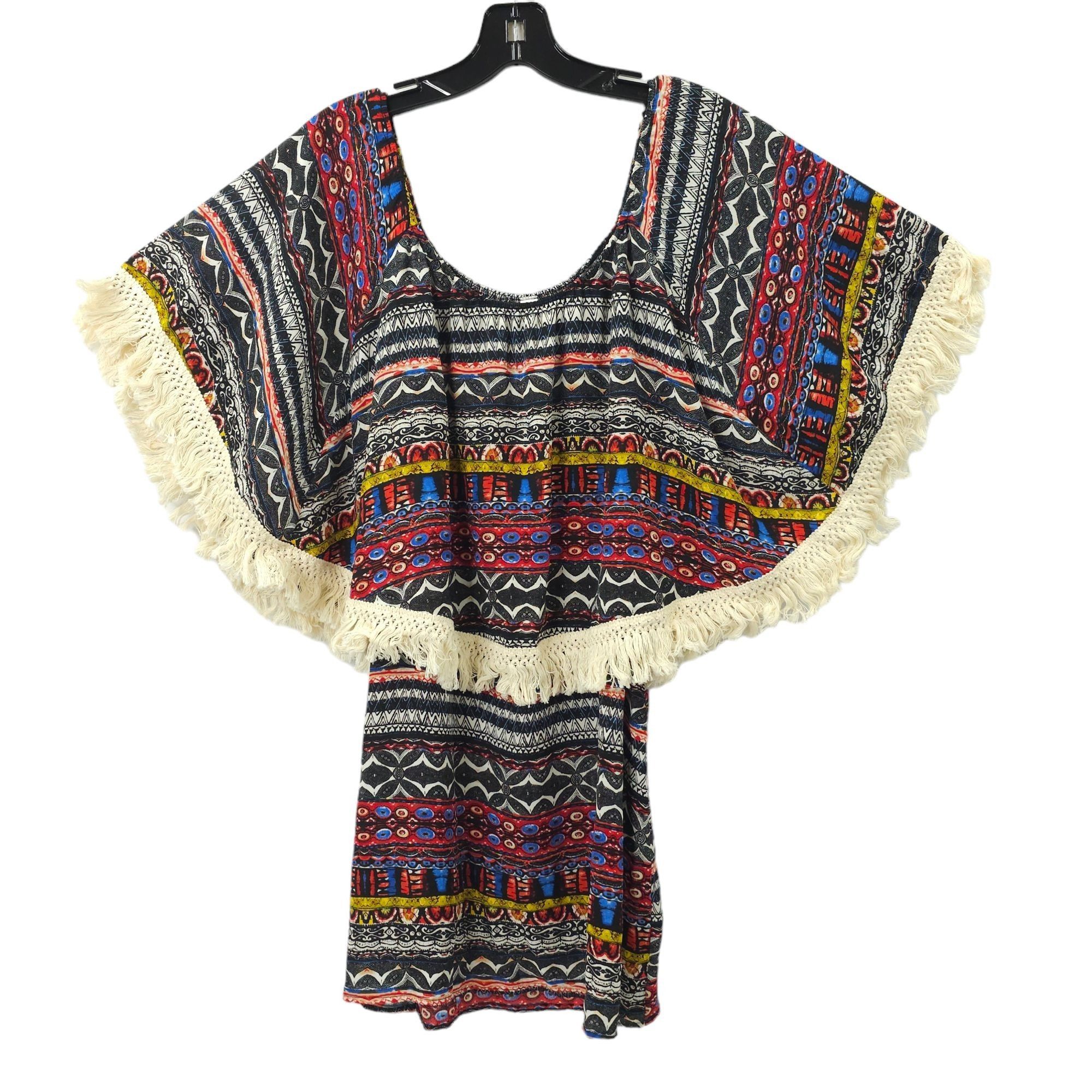 Other Yahada Tribal Geometric Boho Mini Dress Womens S Fringe Size S / US 4 / IT 40 - 3 Thumbnail