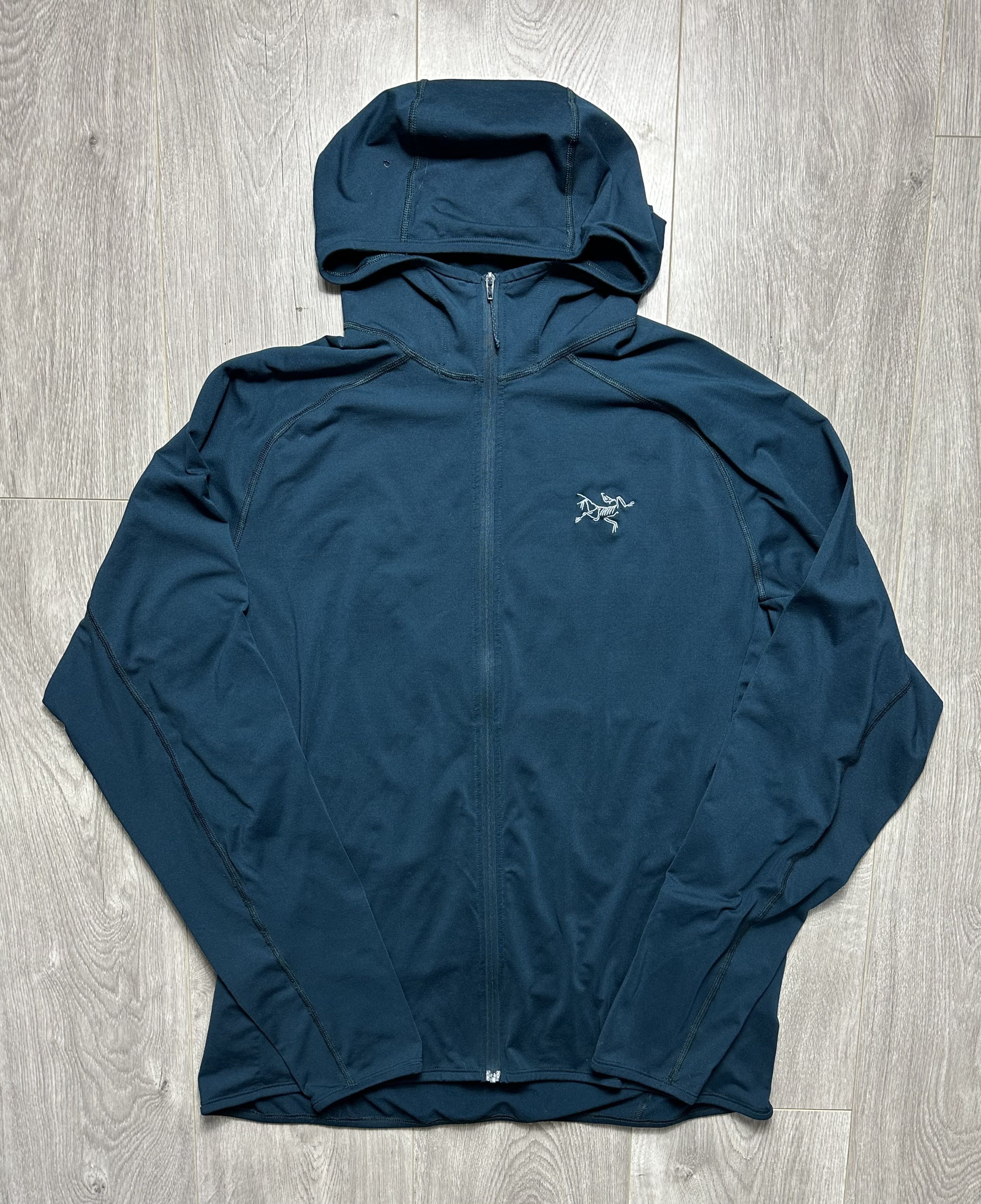 Pre-owned Arc'teryx Adahy Hoodie Jacket Full Zip Dark Teal Blue