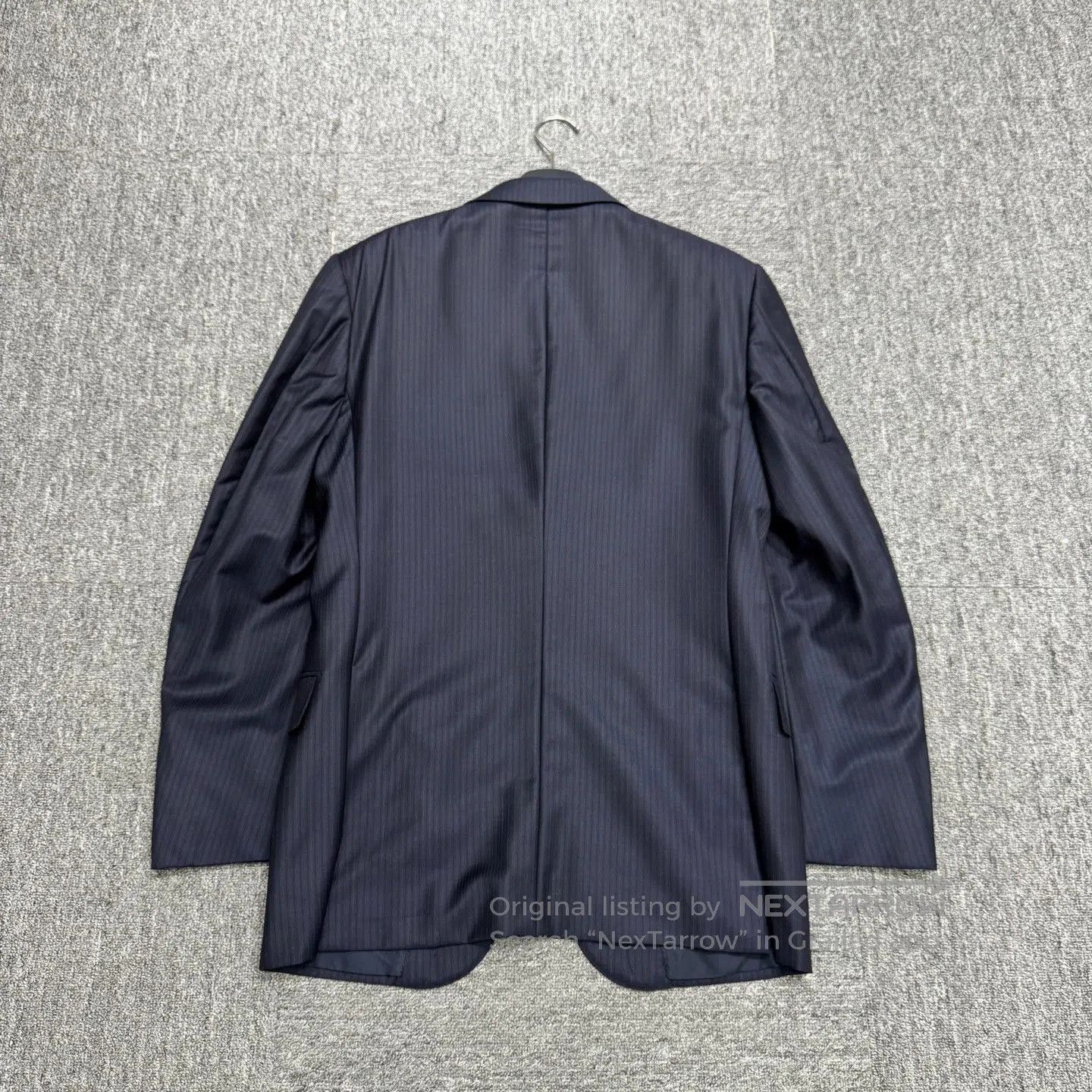 Ermenegildo Zegna Blue Pinstripe Formal Suit Jacket. Size US M / EU 48-50 / 2 - 6 Thumbnail