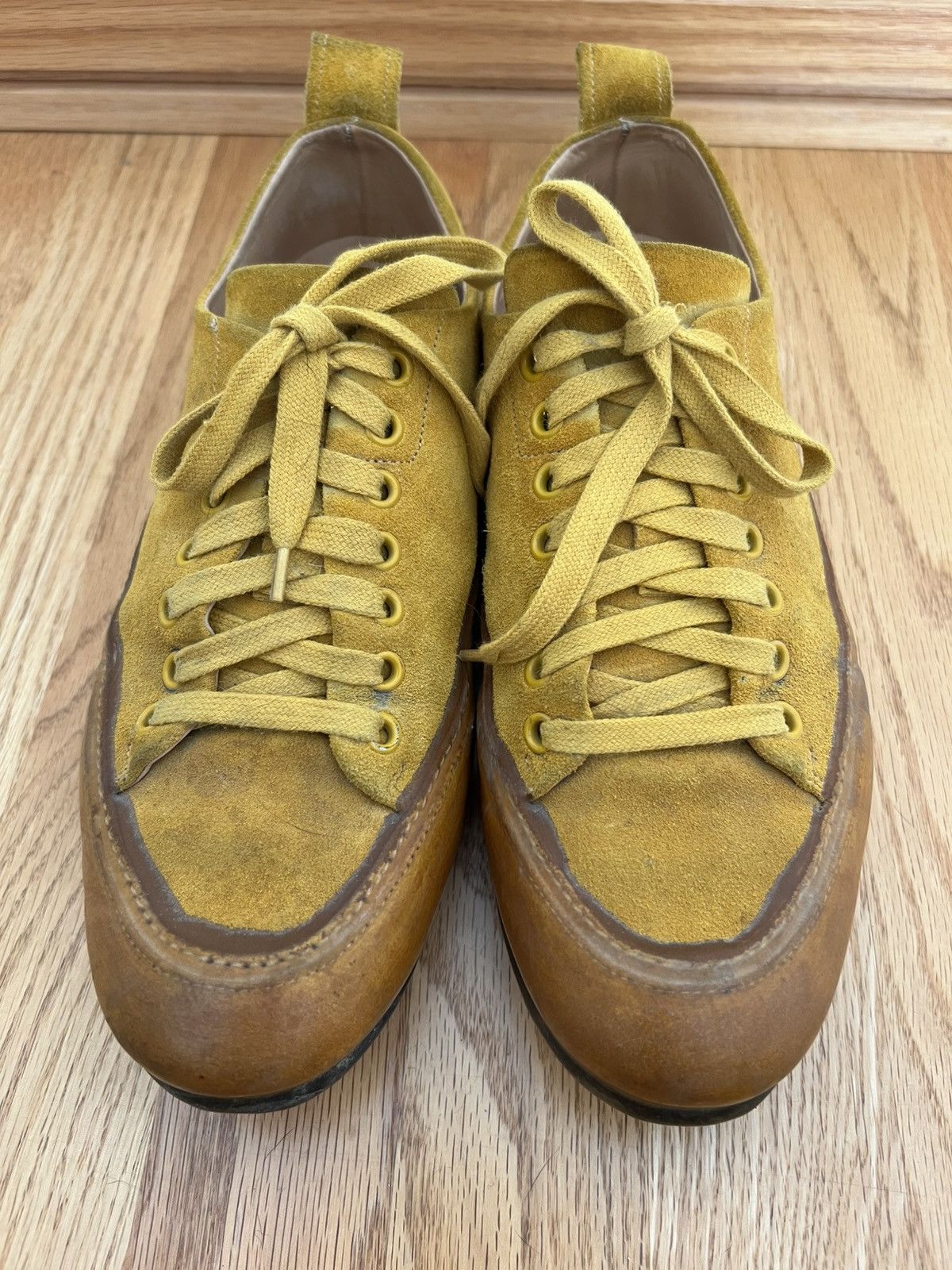 Other Sartori Gold - yellow suede sneakers with rubber dip Size US 9 / IT 39 - 2 Thumbnail