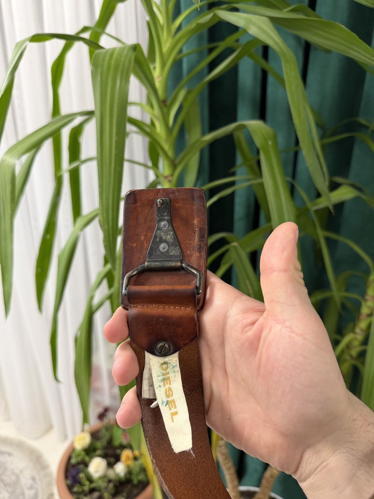 Diesel Diesel Belt vintage opium brown Size 36 - 7 Thumbnail