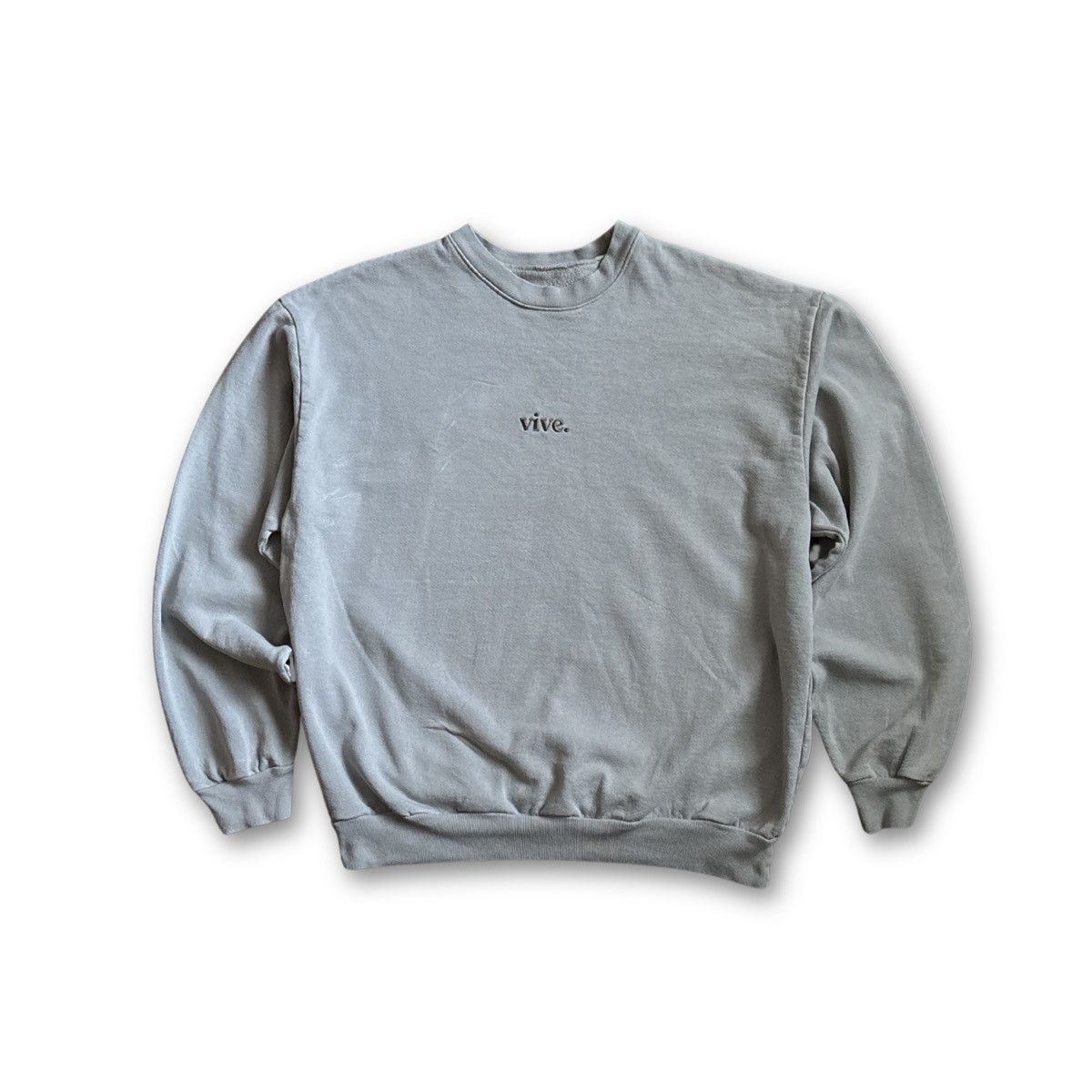 Other Vive Men’s Large Sweatshirt Pullover Crew Neck Light Gray Size US L / EU 52-54 / 3 - 1 Thumbnail