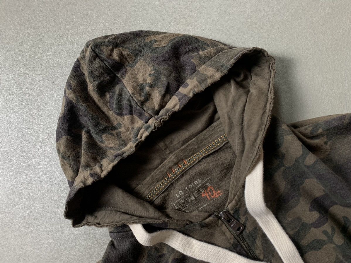 If Six Was Nine × Japanese Brand × Le Grande Bleu (L.G.B.) 40weft Military Distressed Zip Hoodie Size US M / EU 48-50 / 2 - 9 Thumbnail