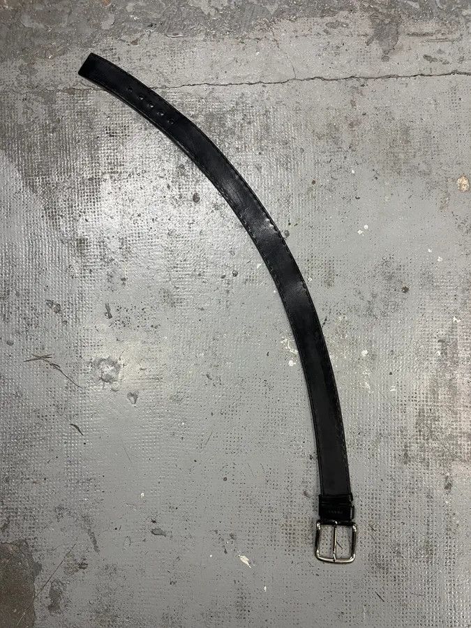 Prada 2000s Prada Premium Black Leather Belt Size ONE SIZE - 8 Thumbnail