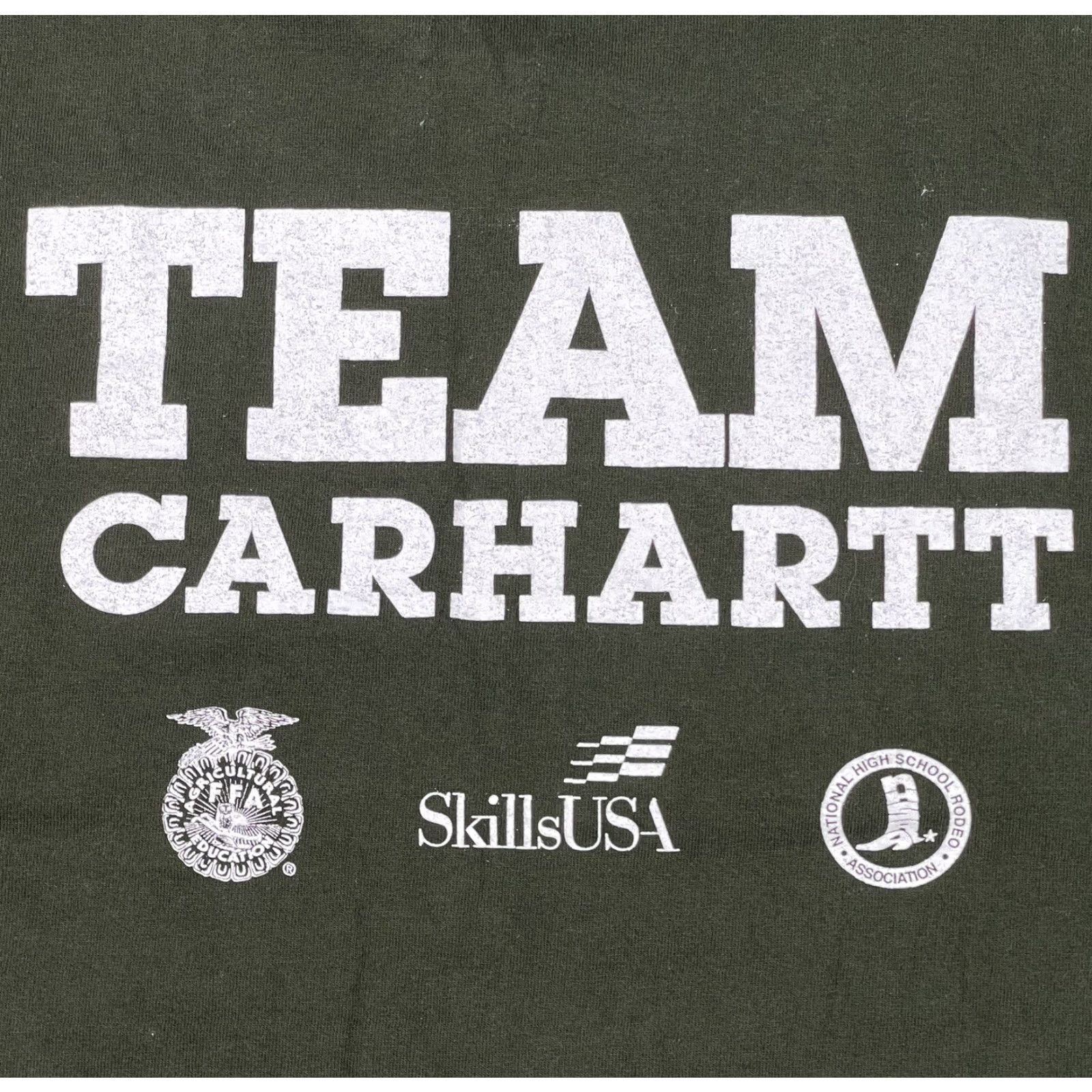 Carhartt Carhartt T Shirt Mens L Pocket Short Sleeve Crew Neck Logo Green Army Military Vintage No (adjust to constraints) Size US L / EU 52-54 / 3 - 3 Thumbnail
