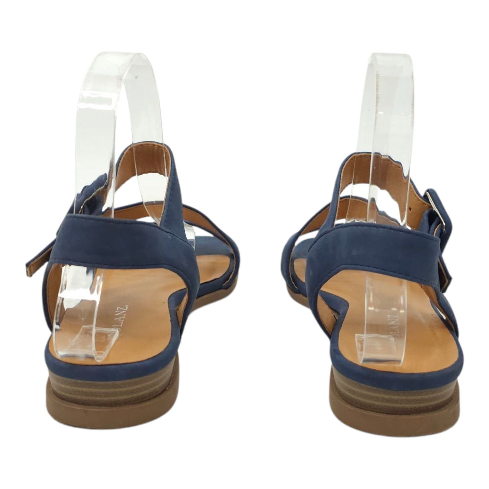 Other Solanz Sydney Strappy Sandals Womens 7 M Buckle Faux Leather Size US 7 / IT 37 - 4 Thumbnail