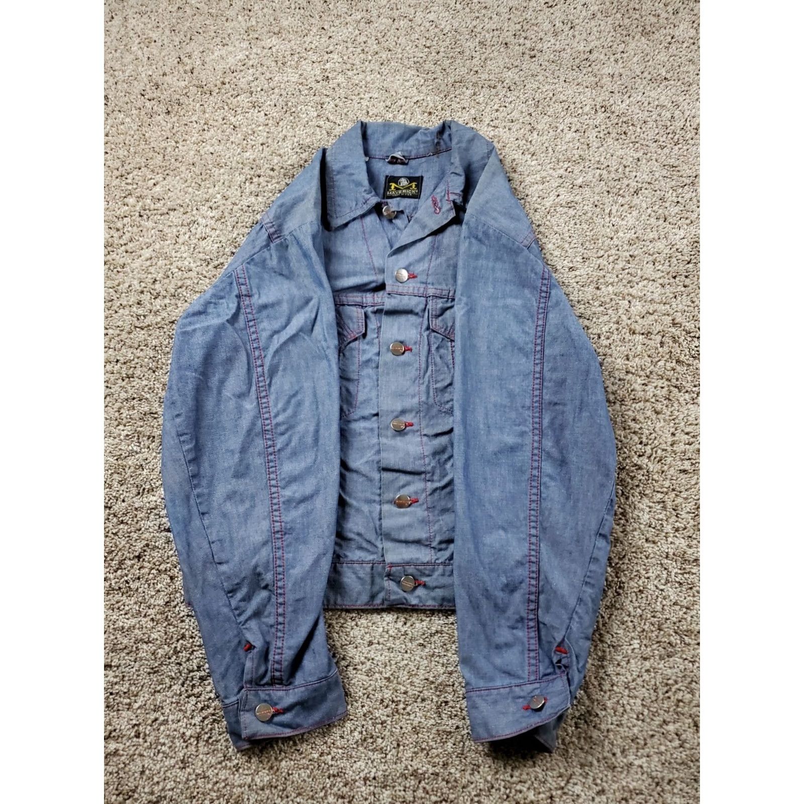 Vintage VINTAGE Blue Bell Trucker Jacket Shirt 70s Mens Chambray USA Made Size 38 Blue Bell Rockabilly 1970s Mens Size US XXS / EU 40 - 3 Thumbnail