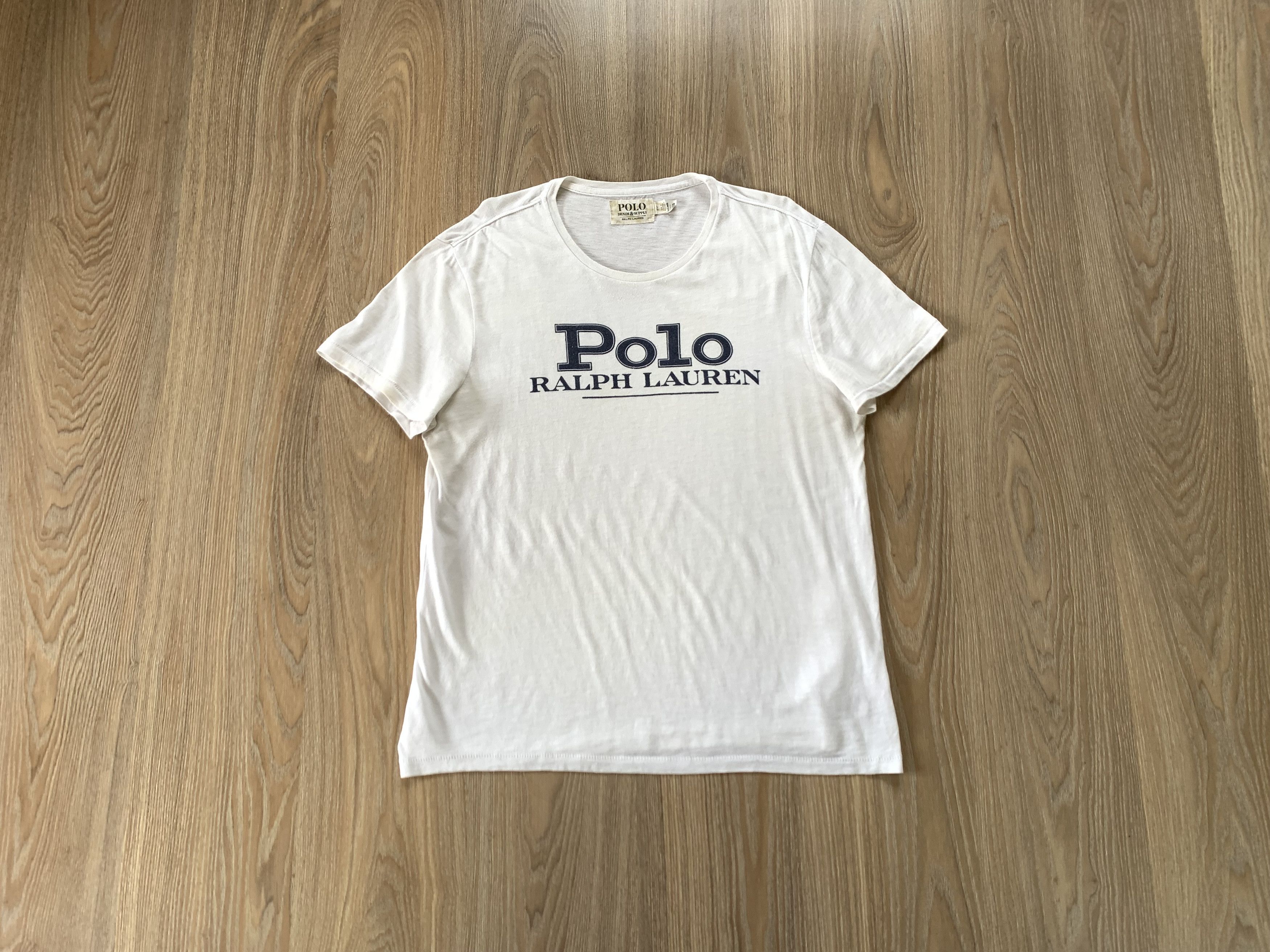 Denim & Supply Ralph Lauren × Polo Ralph Lauren × Ralph Lauren Denim & Supply Ralph Lauren White Short Sleeve Print T Shirt Size US L / EU 52-54 / 3 - 11 Thumbnail