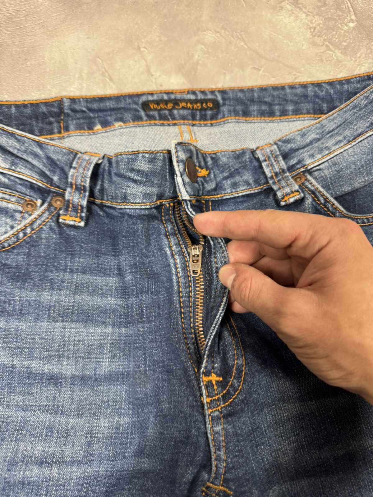 Nudie Jeans Nidie Jeans Skini Lin Distressed Pants Size US 32 / EU 48 - 11 Thumbnail