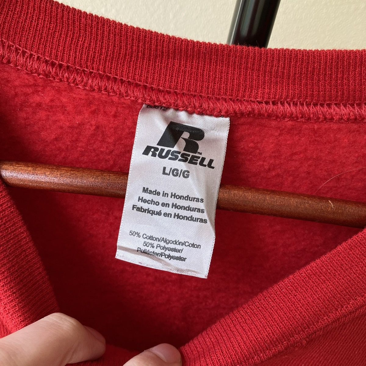 Russell Athletic Russel Athletic Vintage 90s Sweatshirt Red Sportswear Size US L / EU 52-54 / 3 - 4 Thumbnail