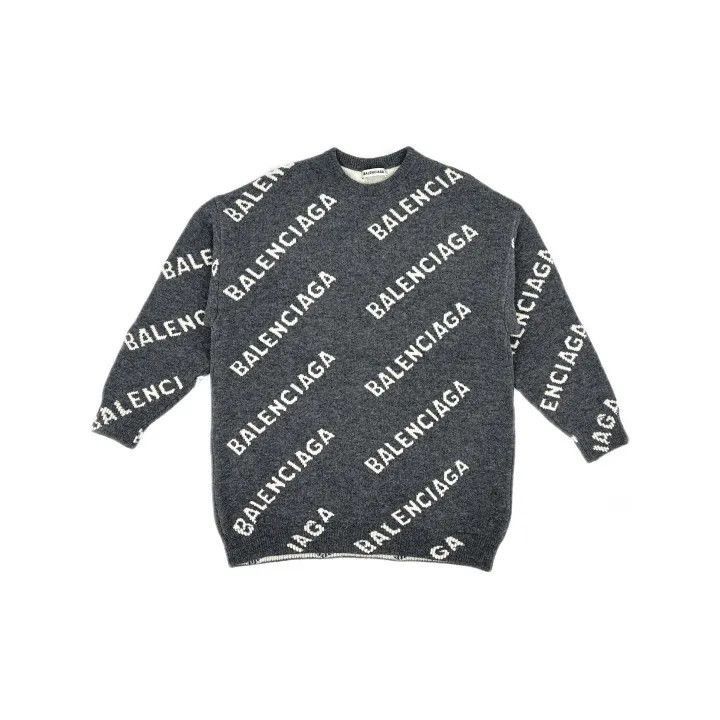 Balenciaga Balenciaga Logo Knit Sweater for Women 0079-2507 Size S / US 4 / IT 40 - 2 Thumbnail