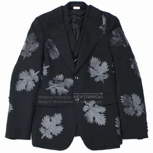 Comme des Garcons Comme Des Garcons Black Retro Leaf Pattern Top Size US S / EU 44-46 / 1 - 1 Thumbnail