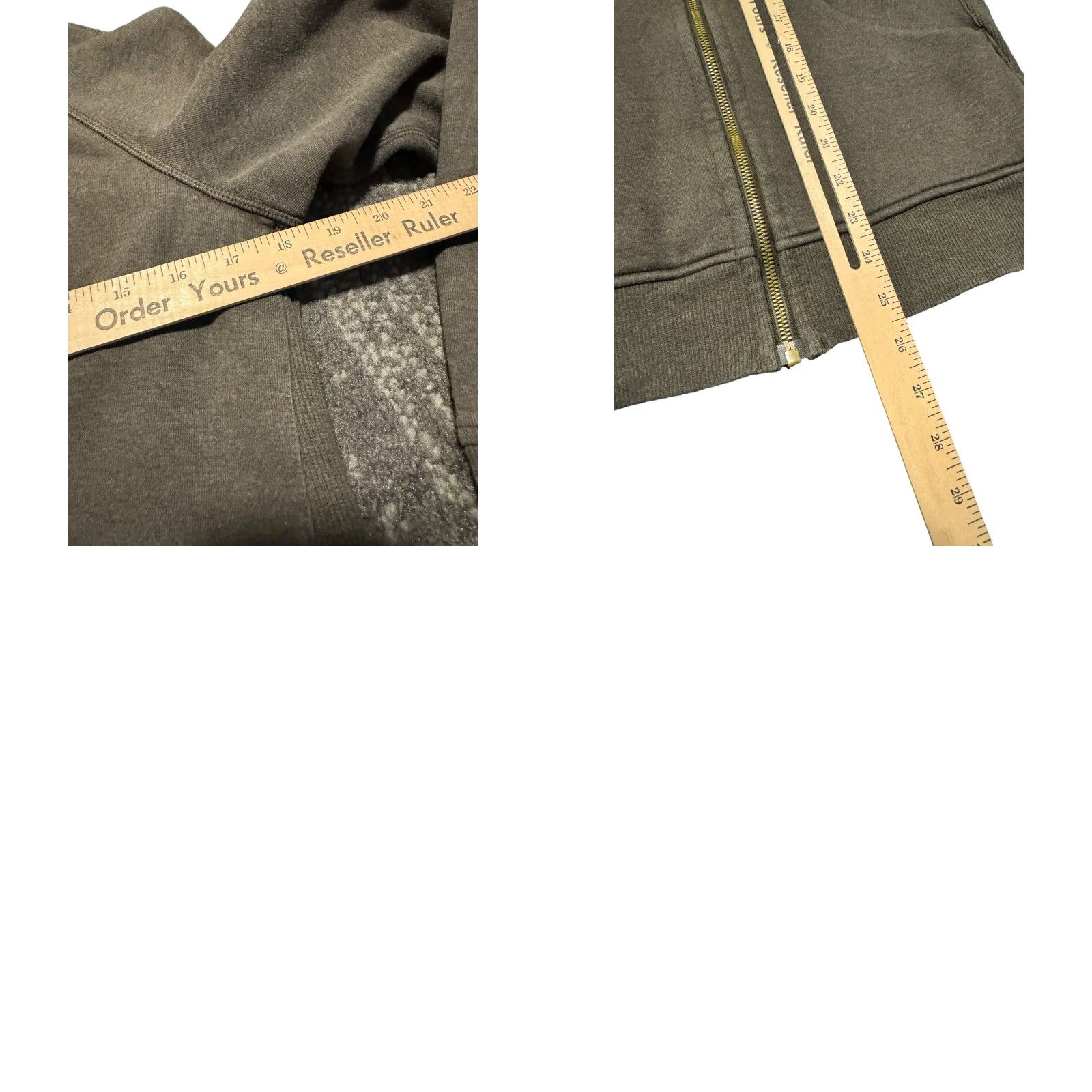 Lululemon Lululemon Scuba Hoodie Womens Distressed Gray Fabric Full Zip Embroidered Sz 6 Size M / US 6-8 / IT 42-44 - 10 Thumbnail